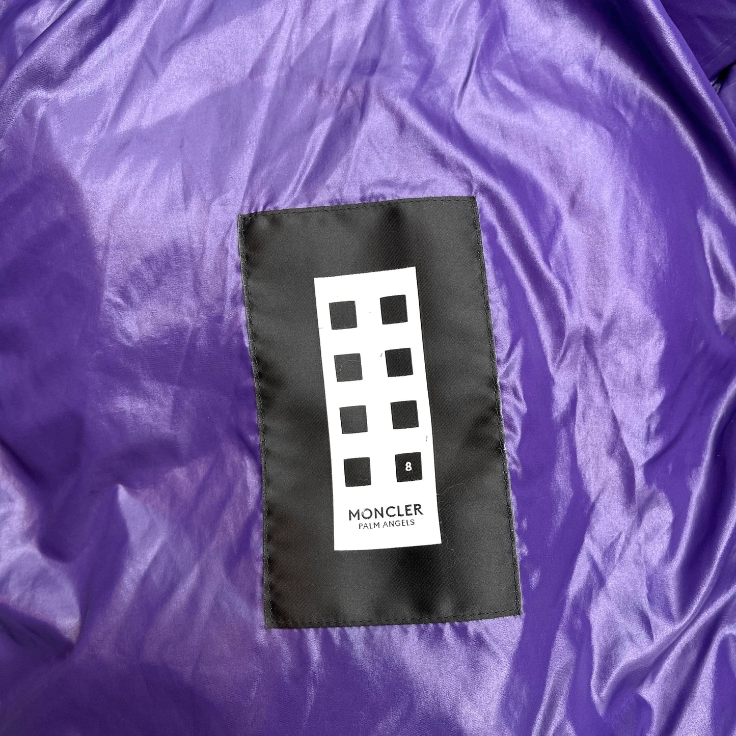 Moncler X Palm Angels Black/Purple Down Vest - 4