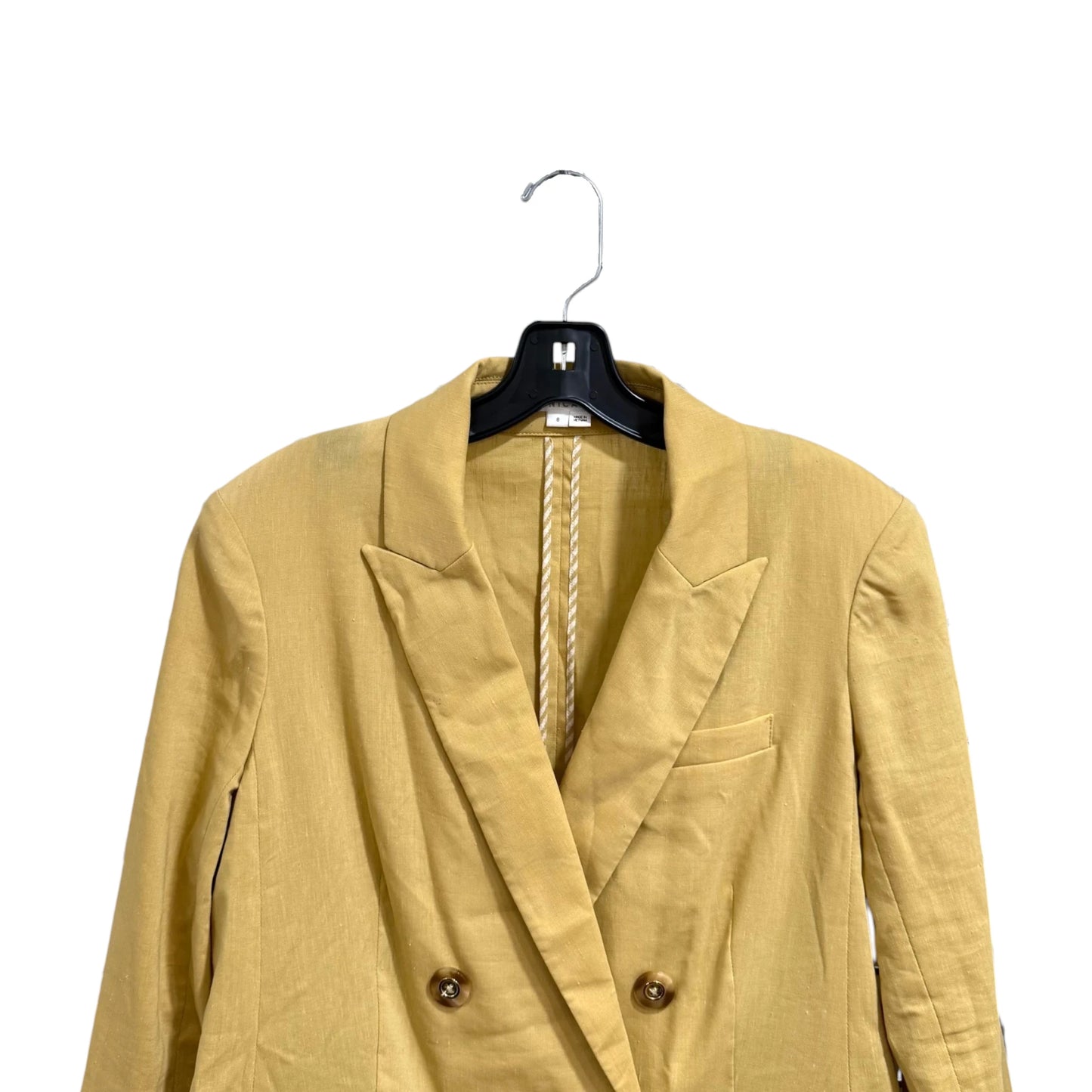 Veronica Beard Mustard Linen Dickey Blazer