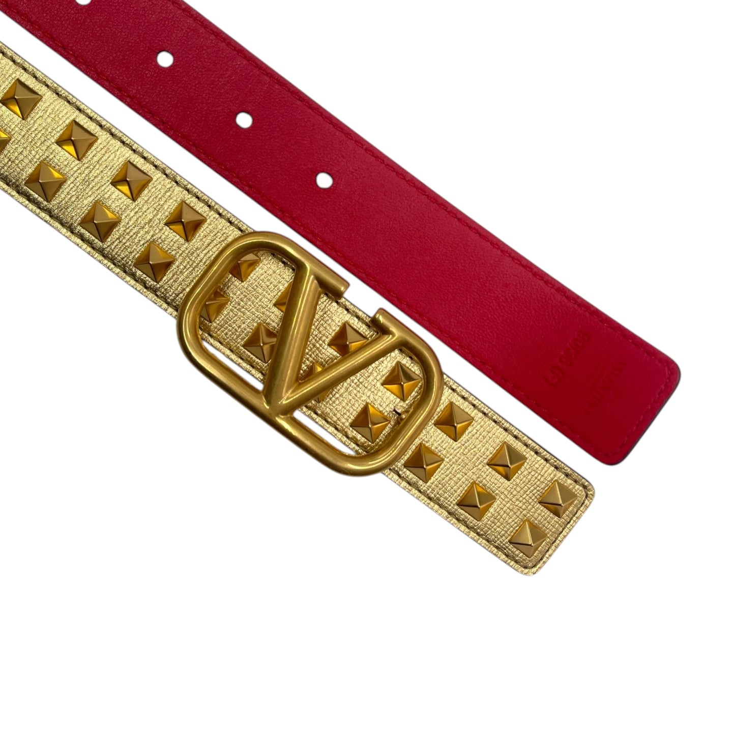 VLogo Rockstud Leather Belts