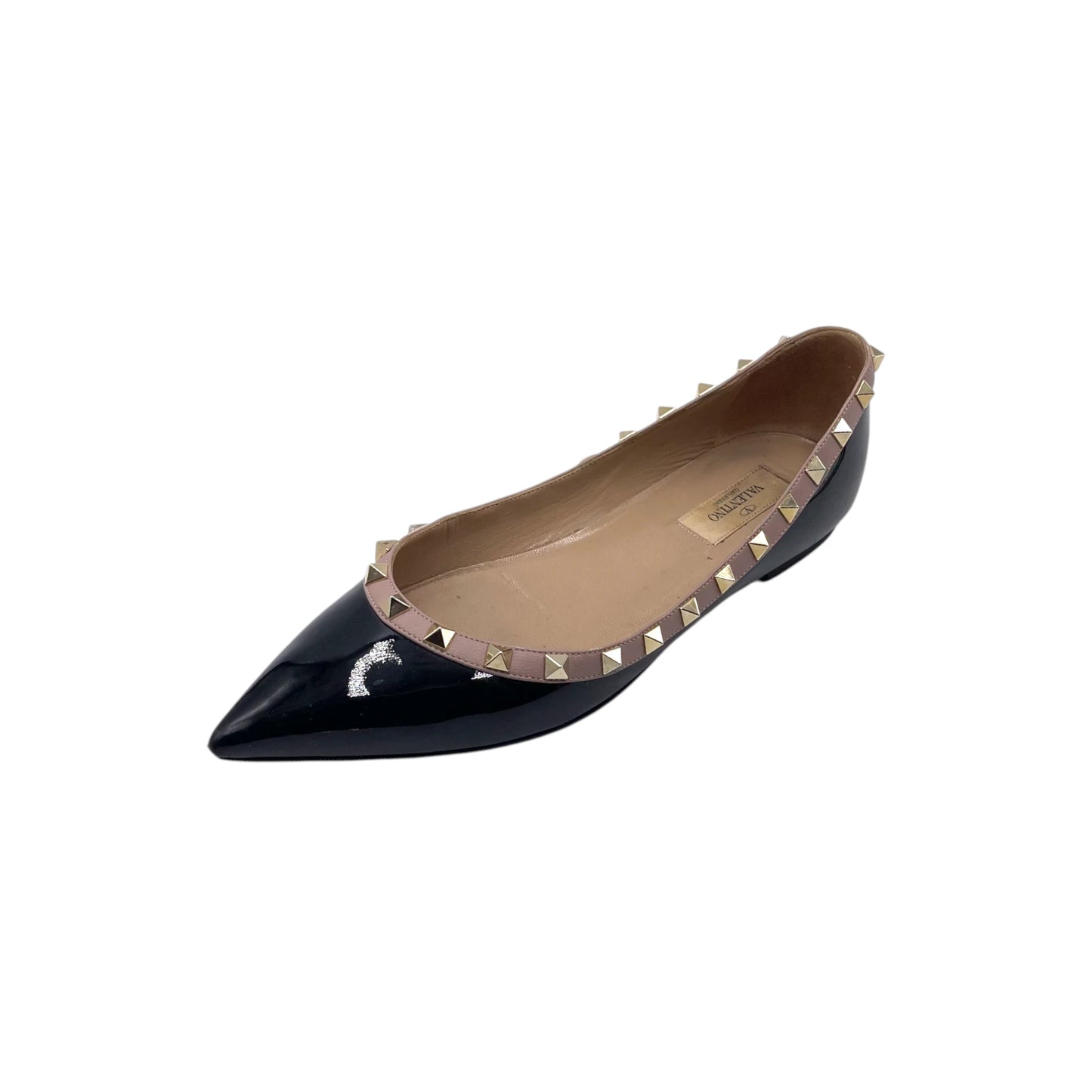 Valentino Black Patent Ballet Flats