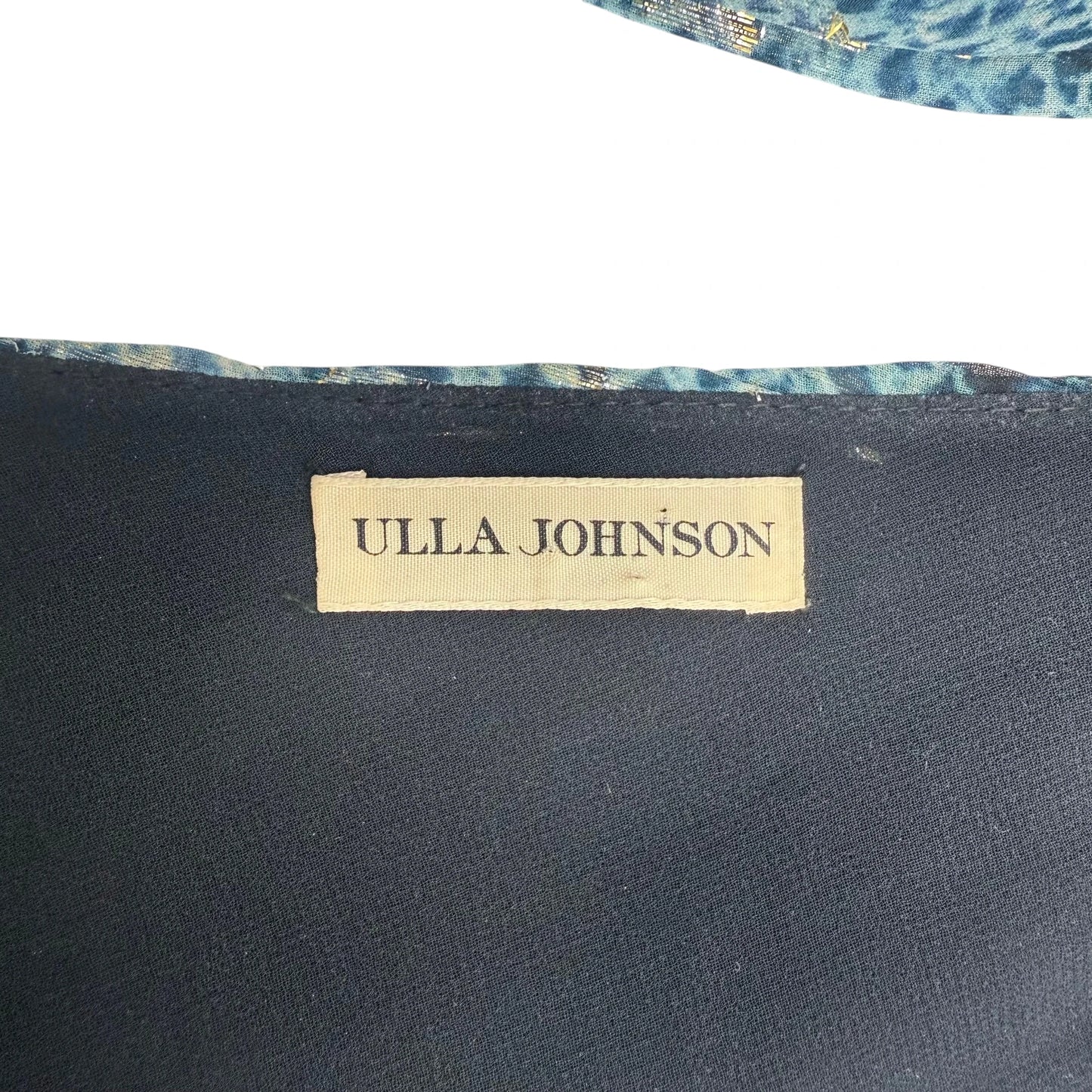 Ulla Johnson Blue Snake Print Adora Dress