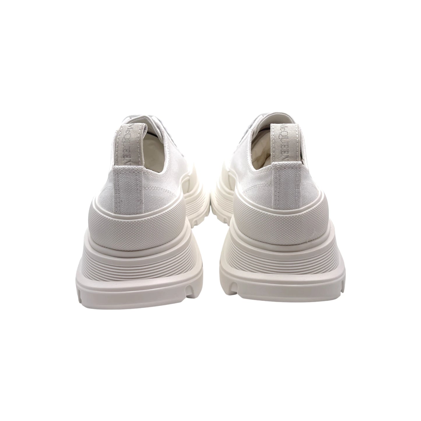 McQueen White Canvas Tread Slick Women's Snkr