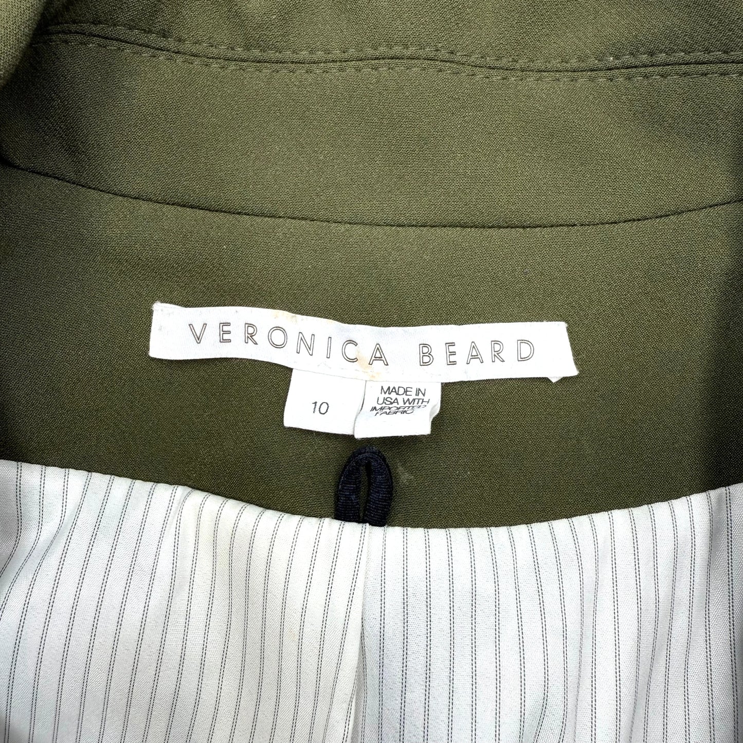 Veronica Beard Olive Roya Dickey Blazer