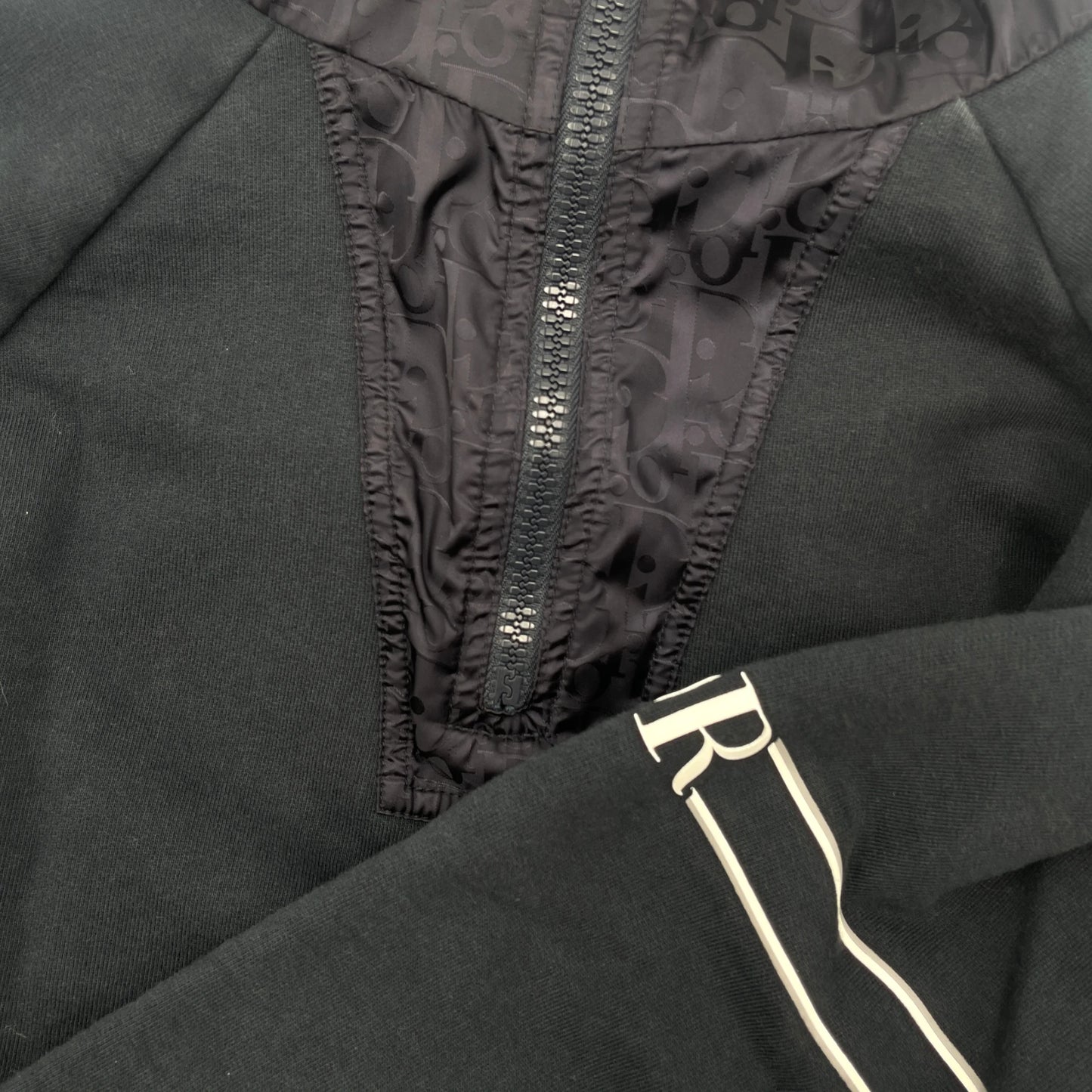 Dior Sweatshirt with Nylon Hood Men's Jacket - S