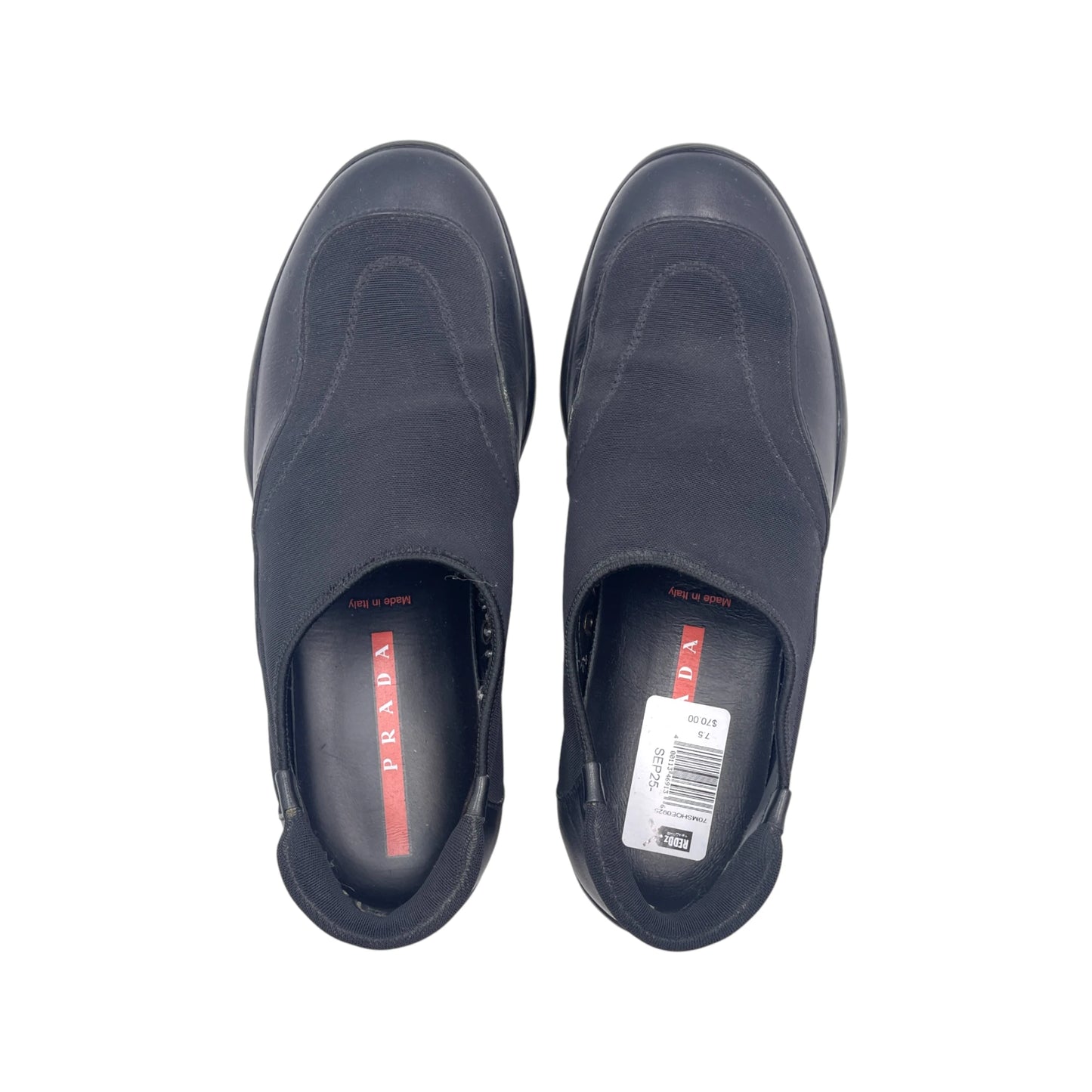 Prada Sport Black Leather Men's Snkr