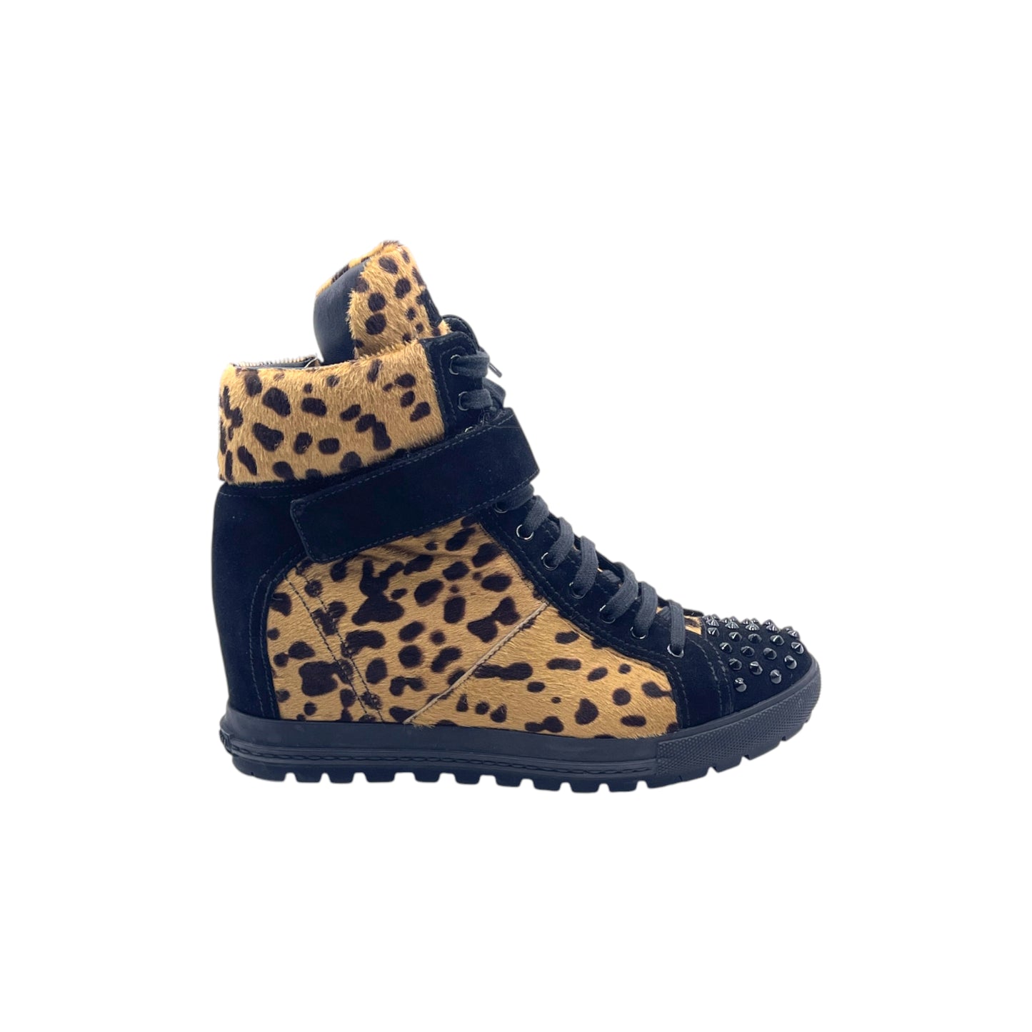 Miu Miu Leopard Pony Hi-Top Women's Snkr