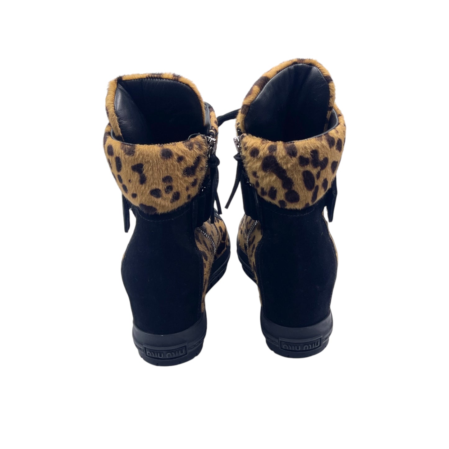 Miu Miu Leopard Pony Hi-Top Women's Snkr