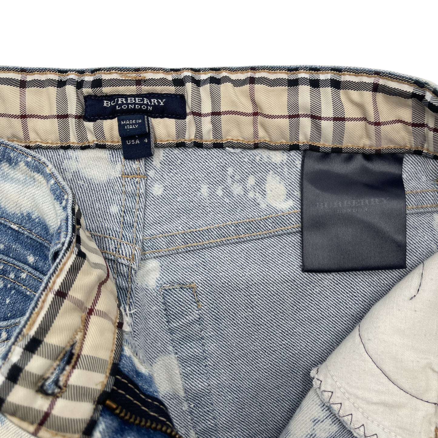Burberry London Bleach-Splattered Jeans - 26