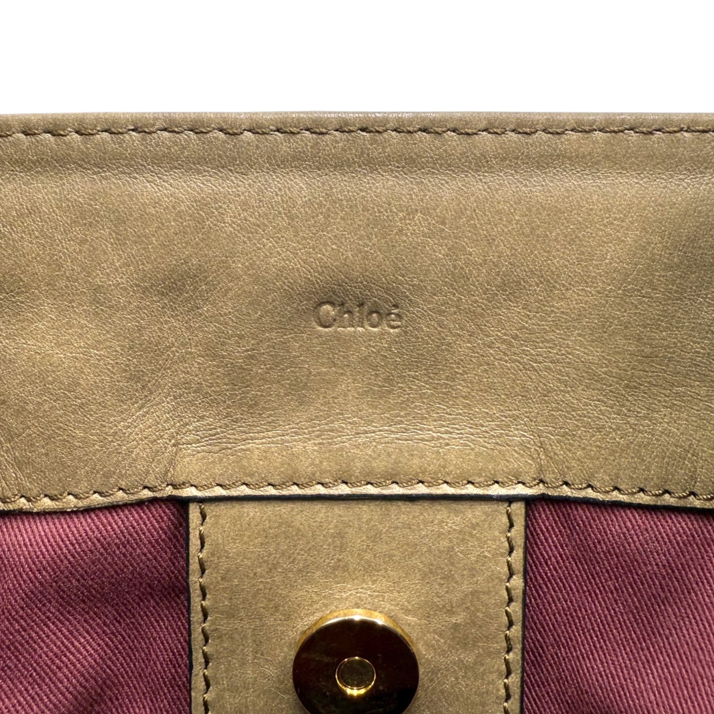 Chloé Victoria Taupe 2Way Tote Bag