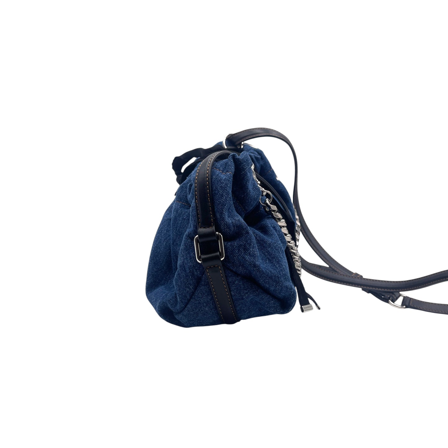 McQueen Denim Blue Shoulder Bag