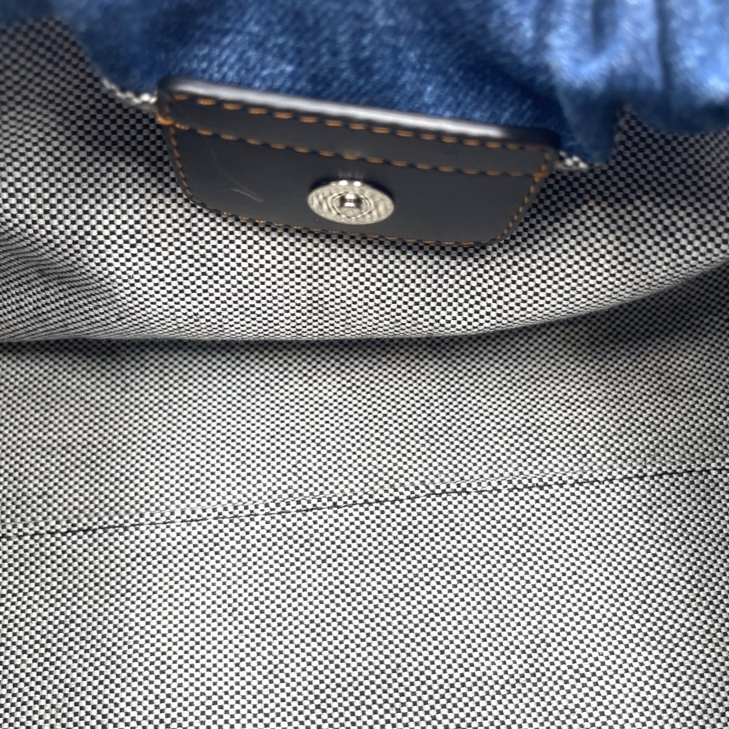 McQueen Denim Blue Shoulder Bag