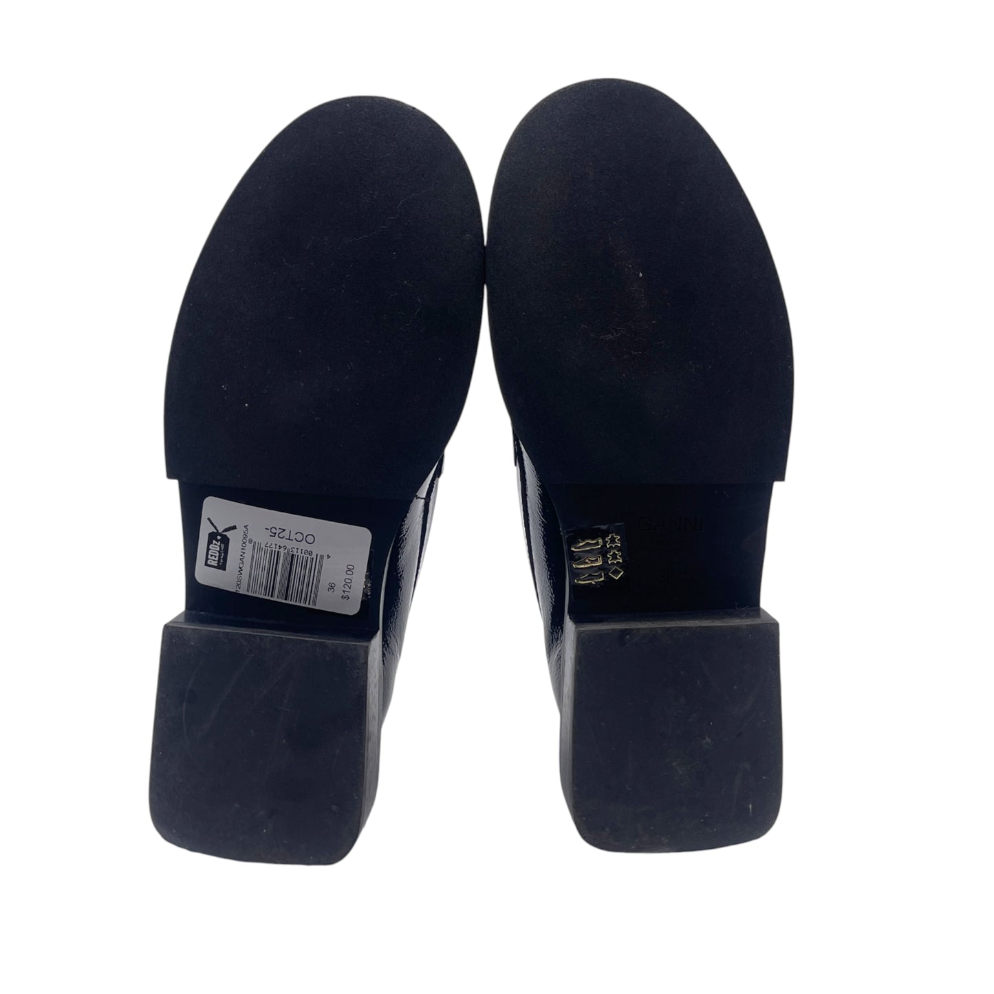 Ganni Patent Broach Women's Loafers
