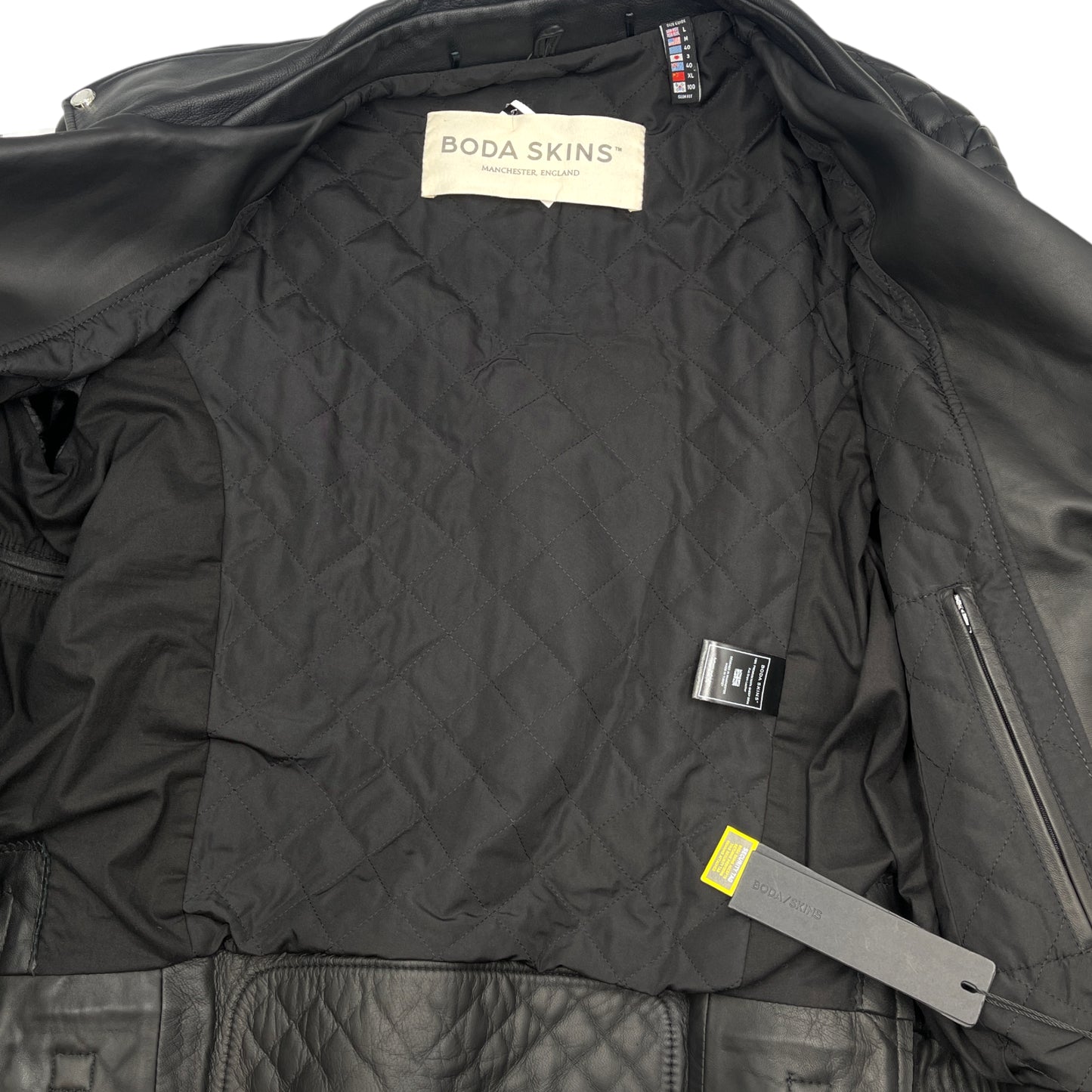 BODA SKINS Alexander Black Leather Jacket - M