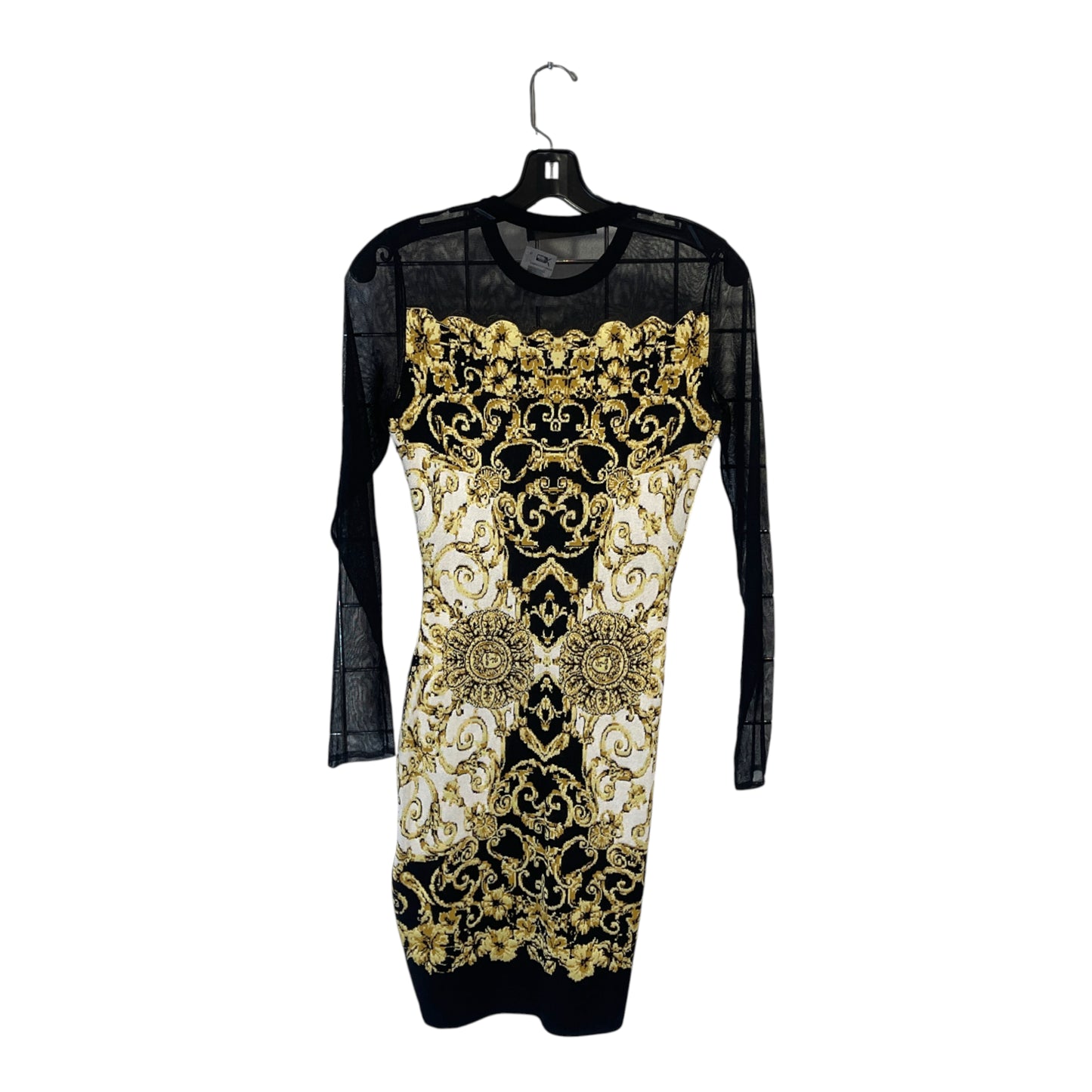 Versace Baroque Long Sleeve Mini Dress - 38