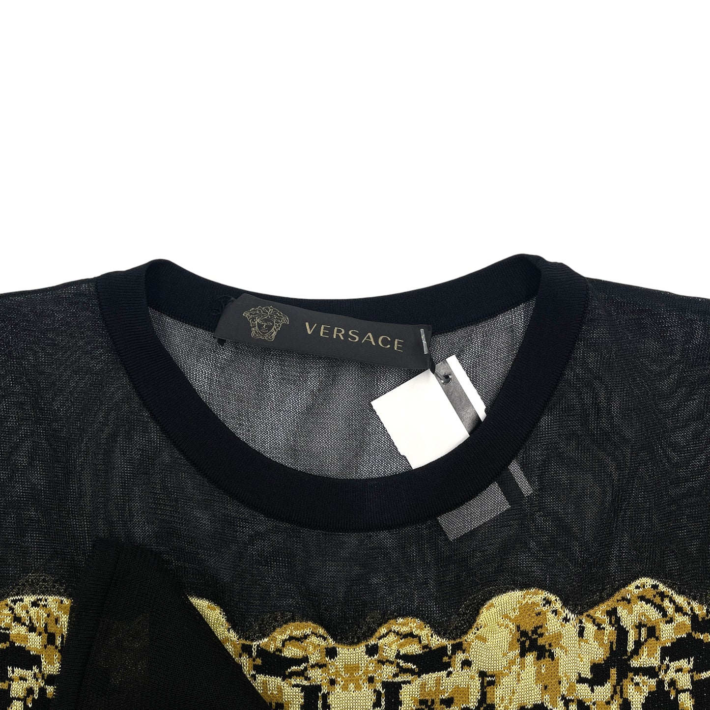 Versace Baroque Long Sleeve Mini Dress - 38