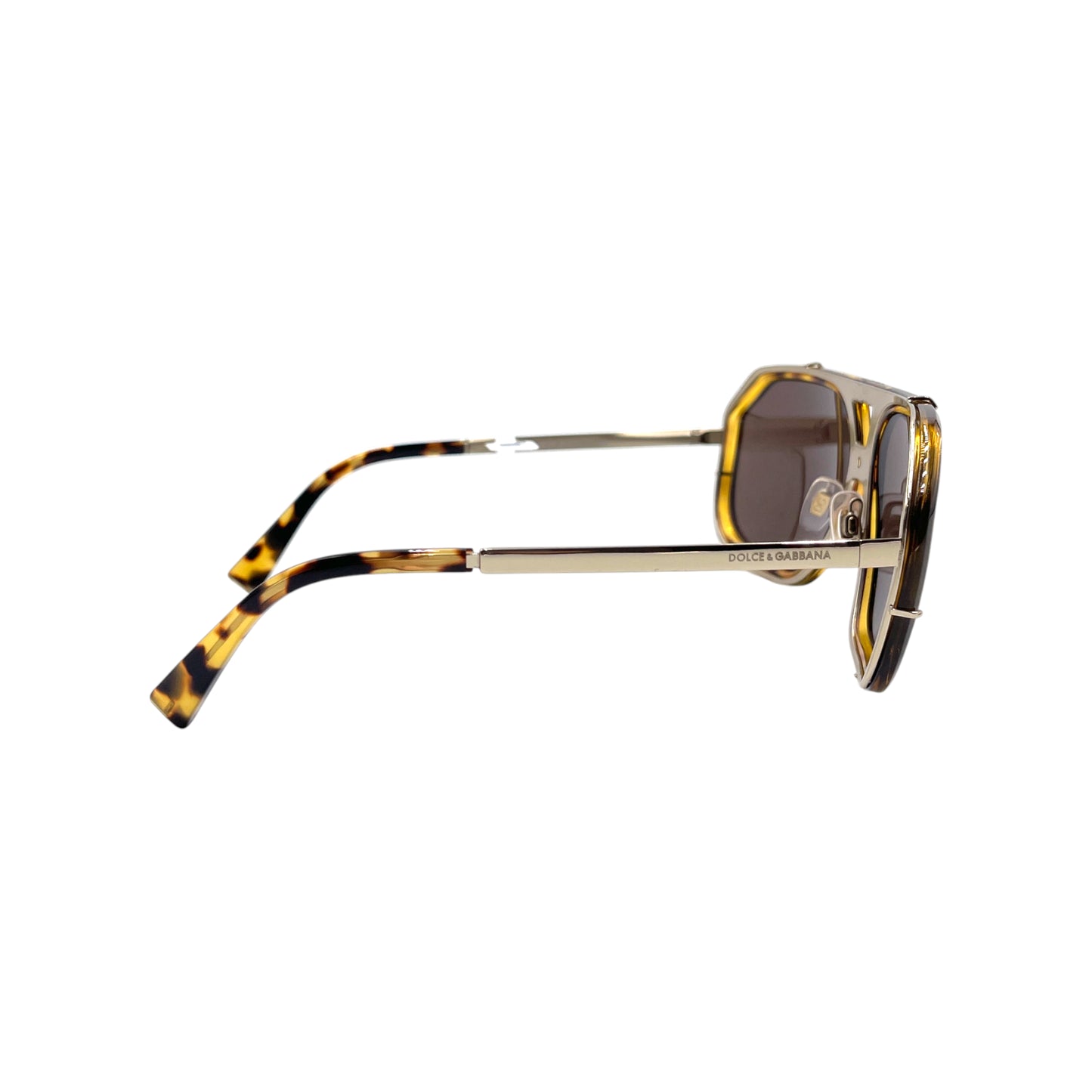 D&G DG2167 Gold Tortoise Aviators