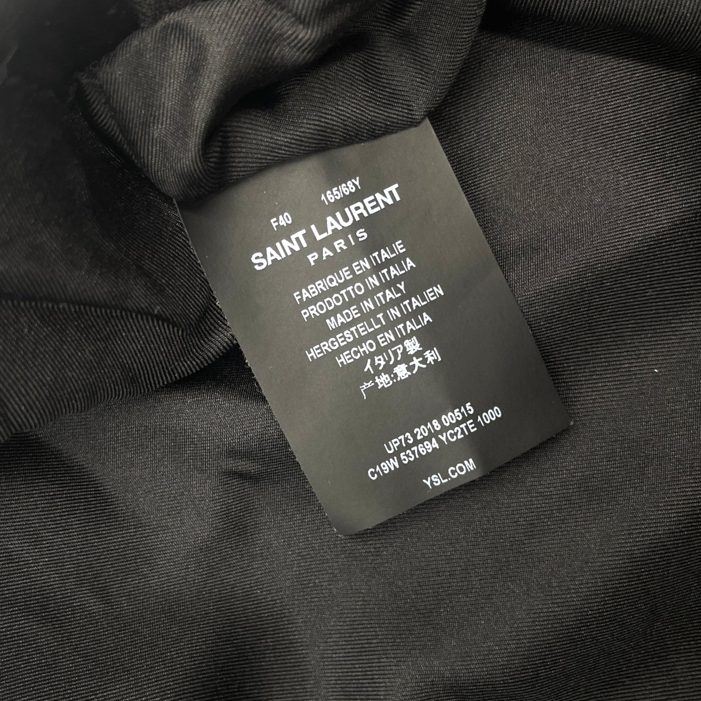 Saint Laurent Black Leather Mini Skirt - M