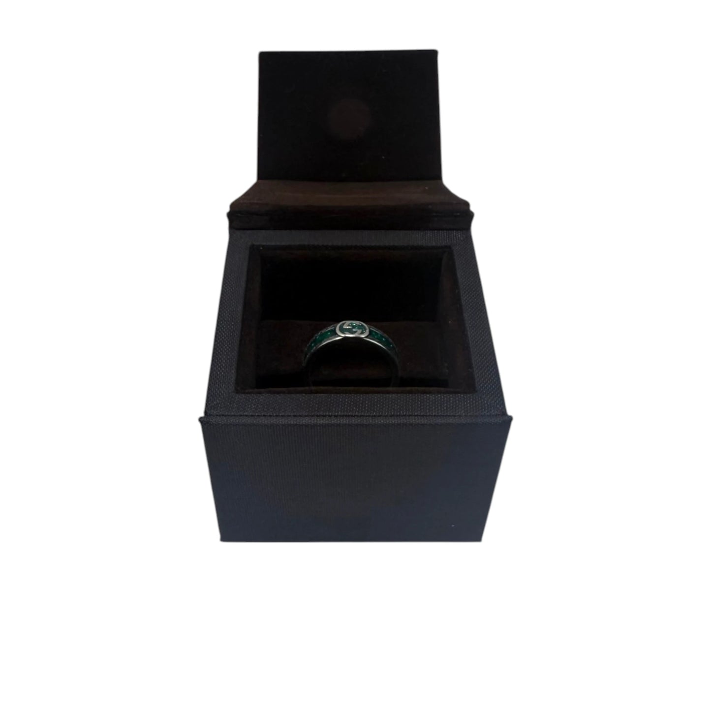 Gucci Enamel Interlocking GG Ring