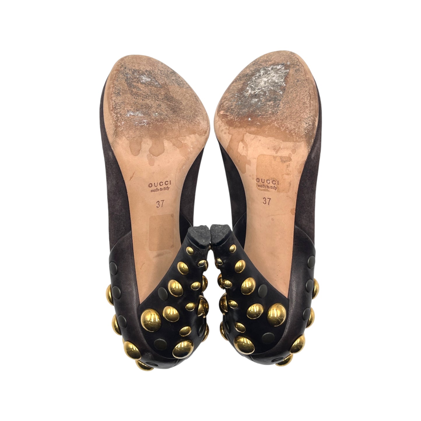 Gucci Babouska Brown Suede Pump