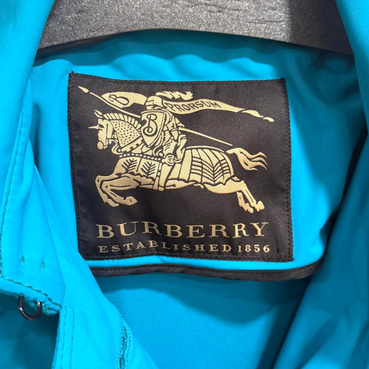 Burberry Prorsum Turquoise Lace Sleeve Jacket