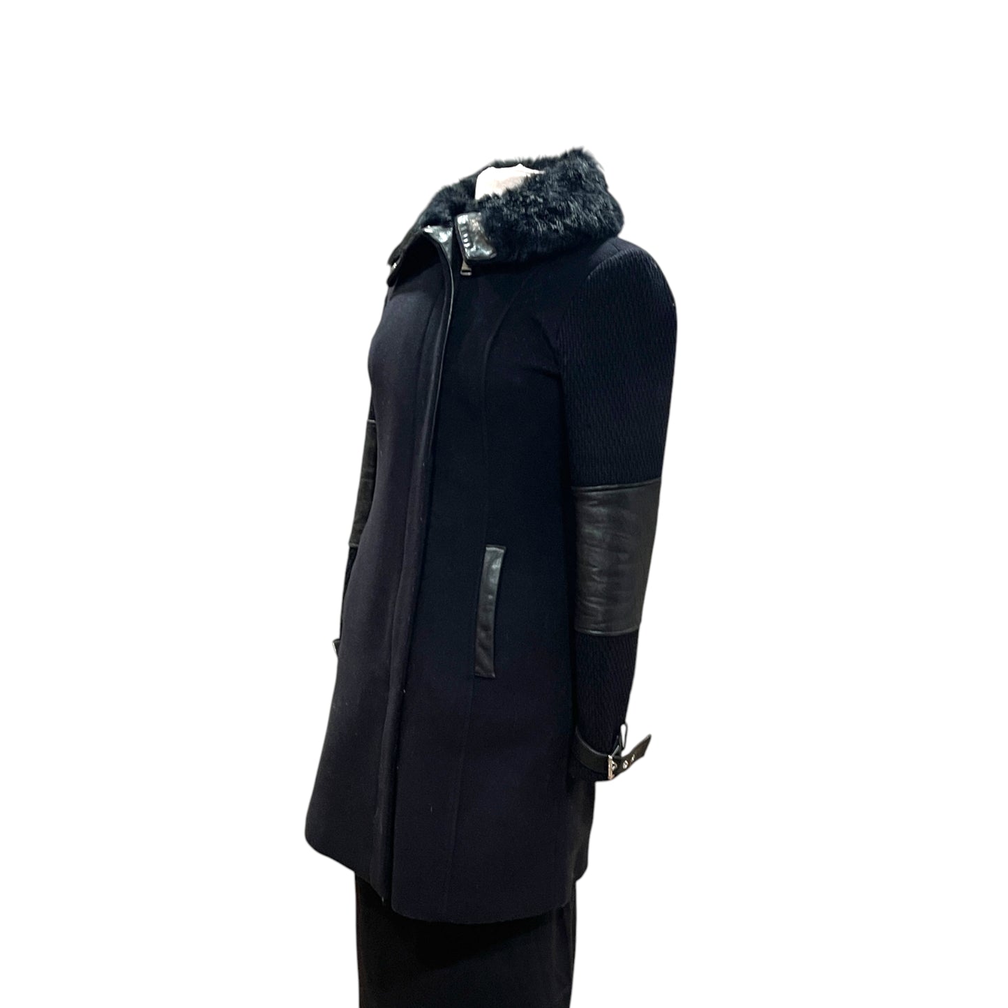 Andrew Marc Mara Wool-Fur Coat