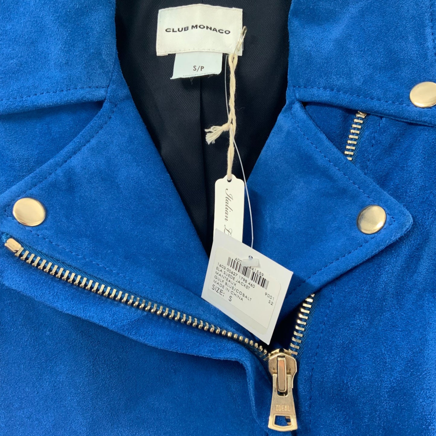 Club Monaco Suede Moto Jacket