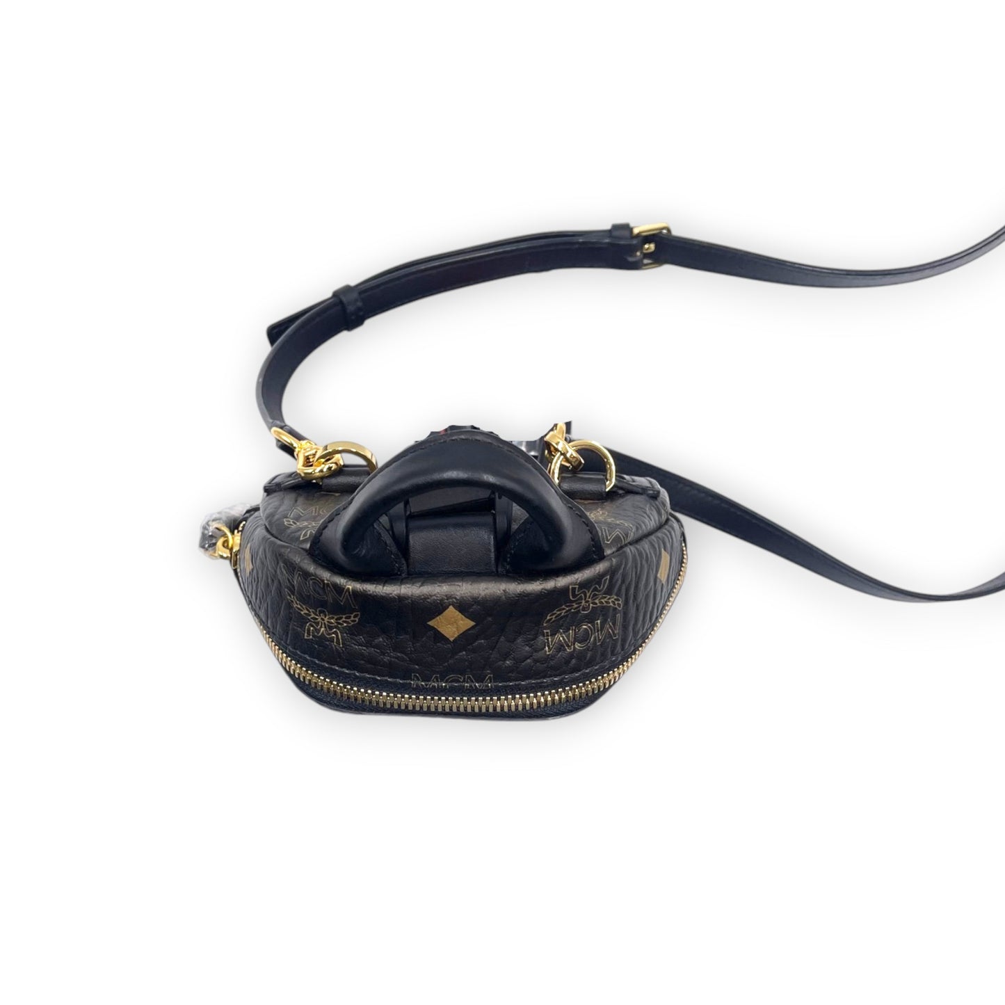 MCM Black Gold Gradient Backpack Crossbody