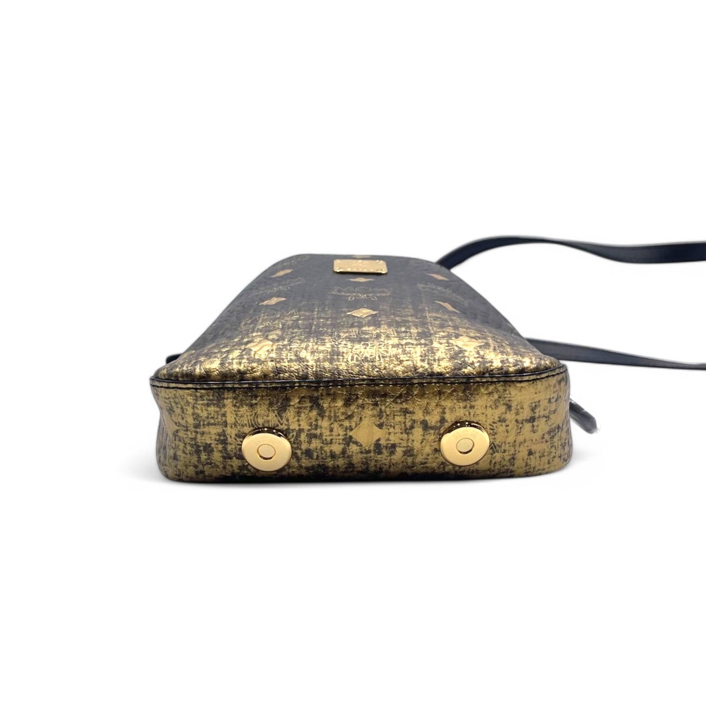 MCM Black Gold Gradient Backpack Crossbody