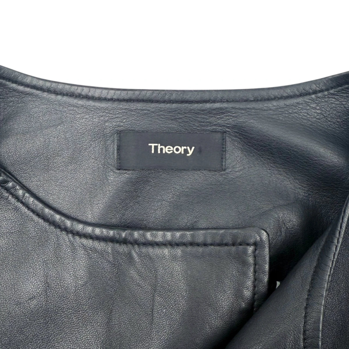 Theory Lambskin Leather Moto Jacket