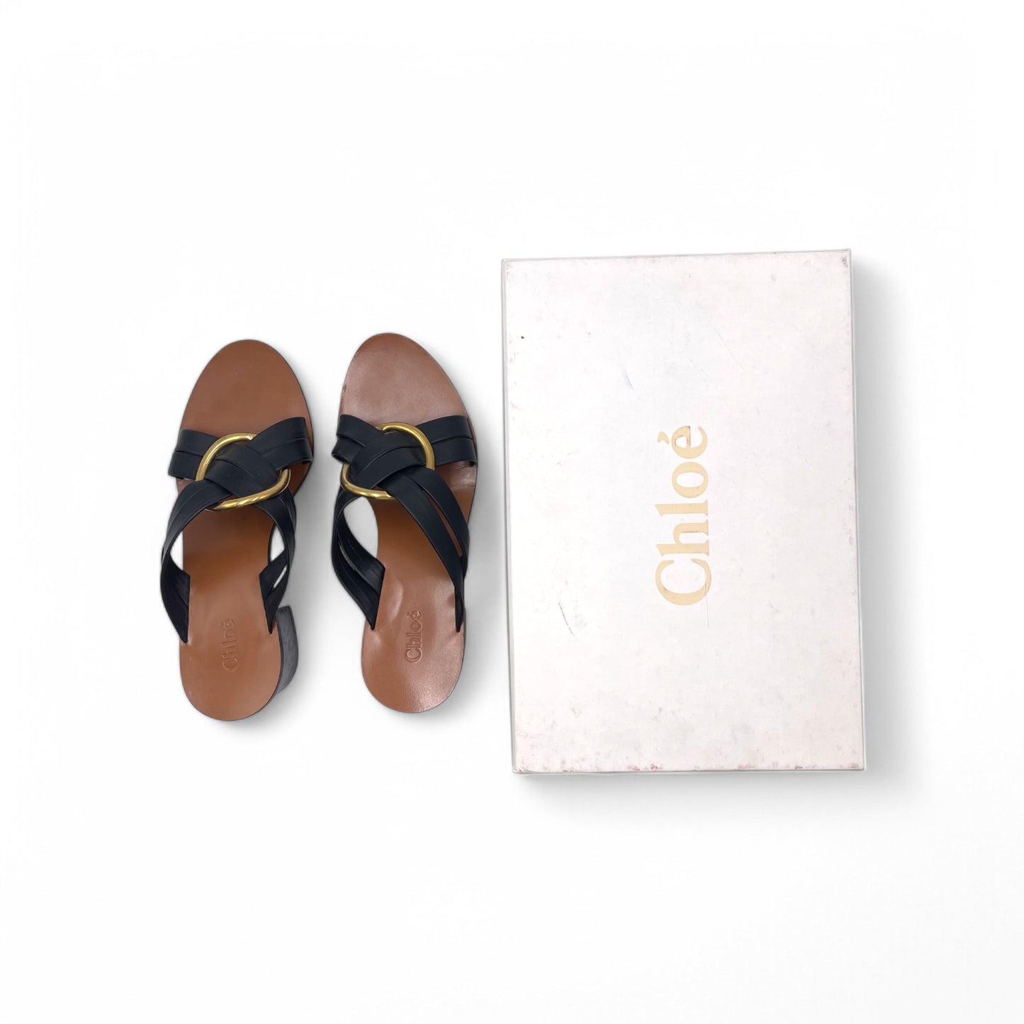 Chloé Leather Rony Sandals