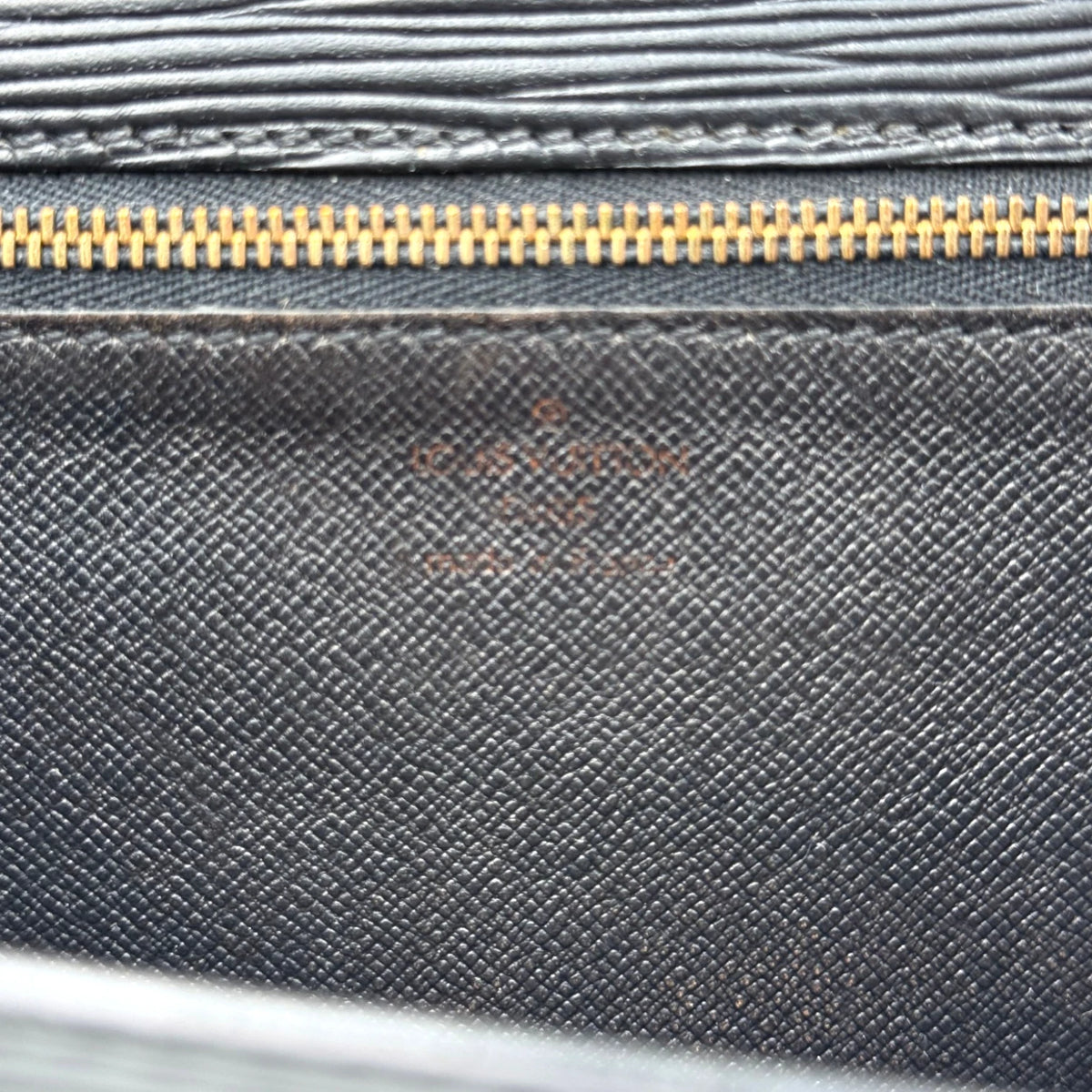 Louis Vuitton Black Epi Leather Clutch