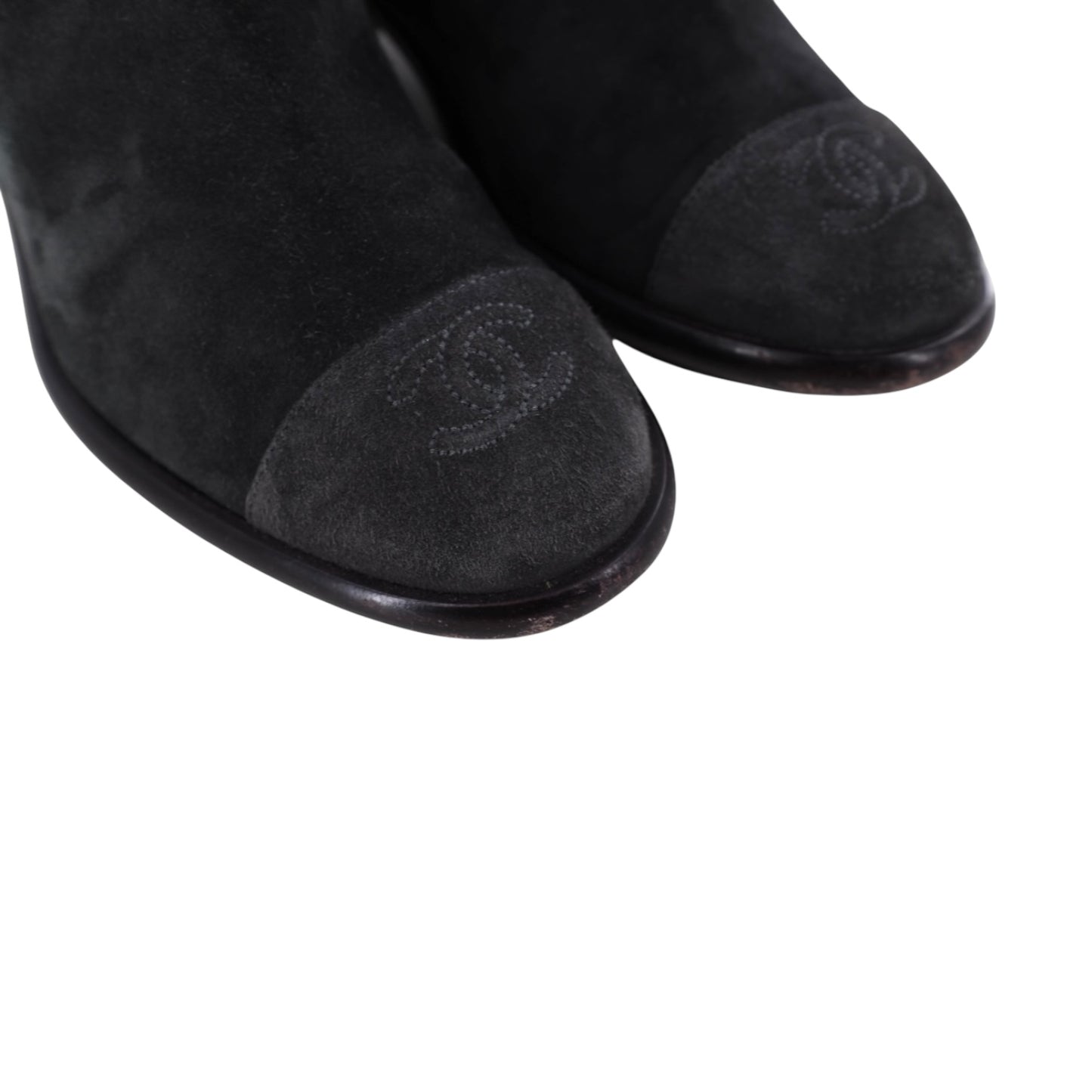 Chanel Short Suede Calfskin Boots