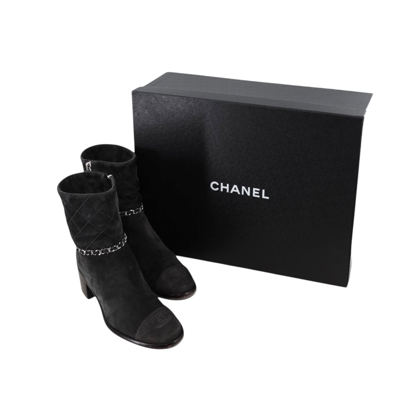 Chanel Short Suede Calfskin Boots