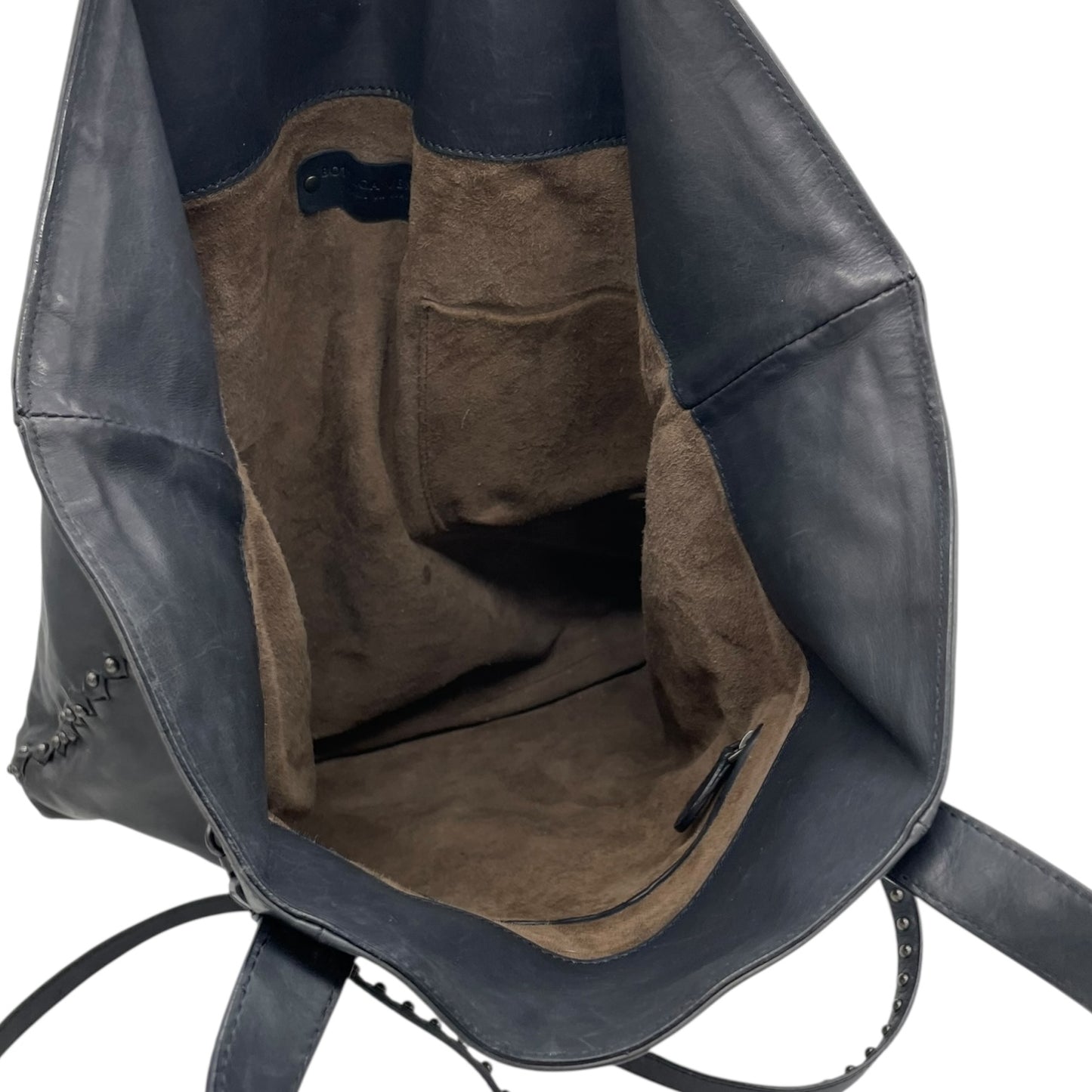 Bottega Veneta Black Leather and Studded Tote Bag