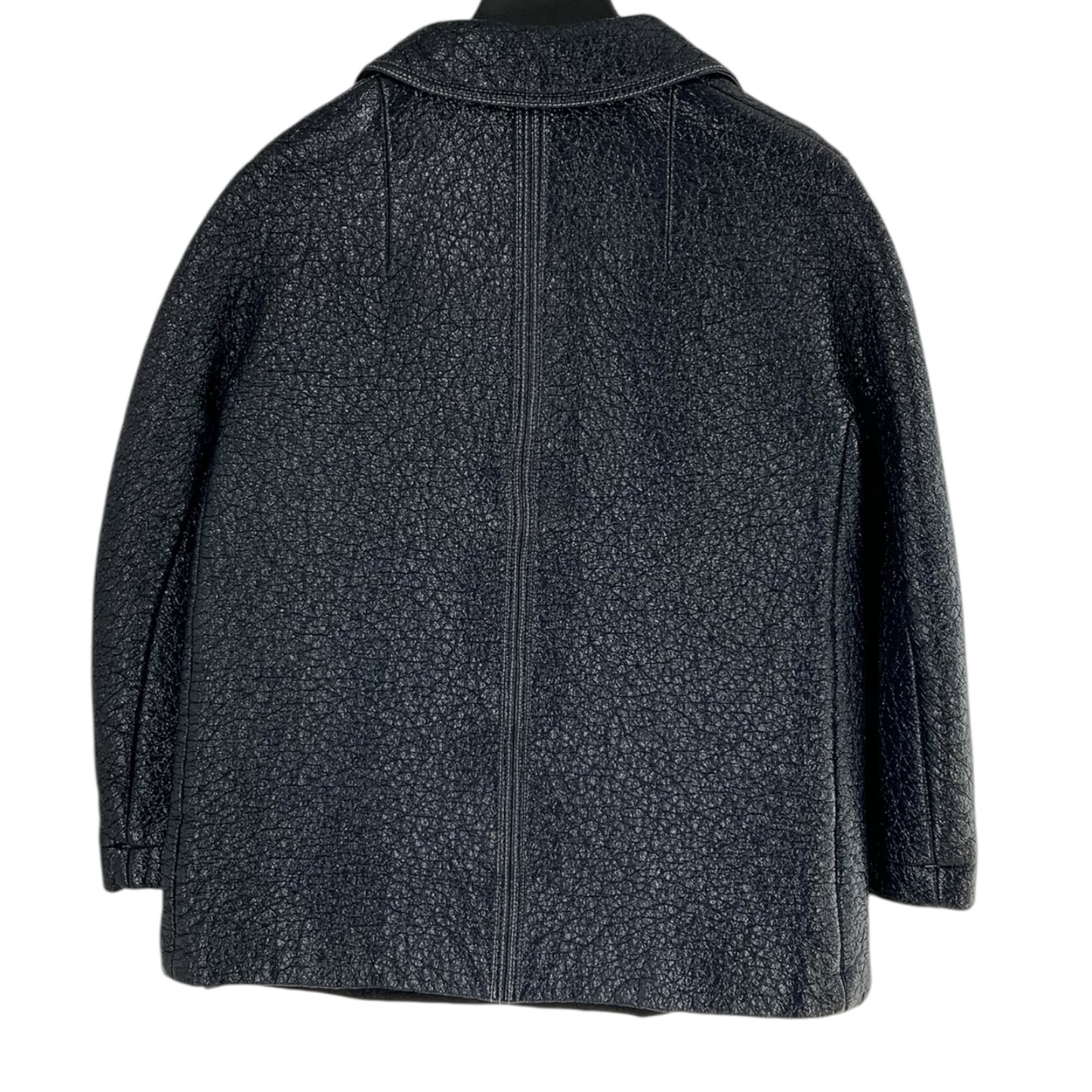 Ba&sh Quilted Faux Leather Shiny Coated Blazer/Jacket