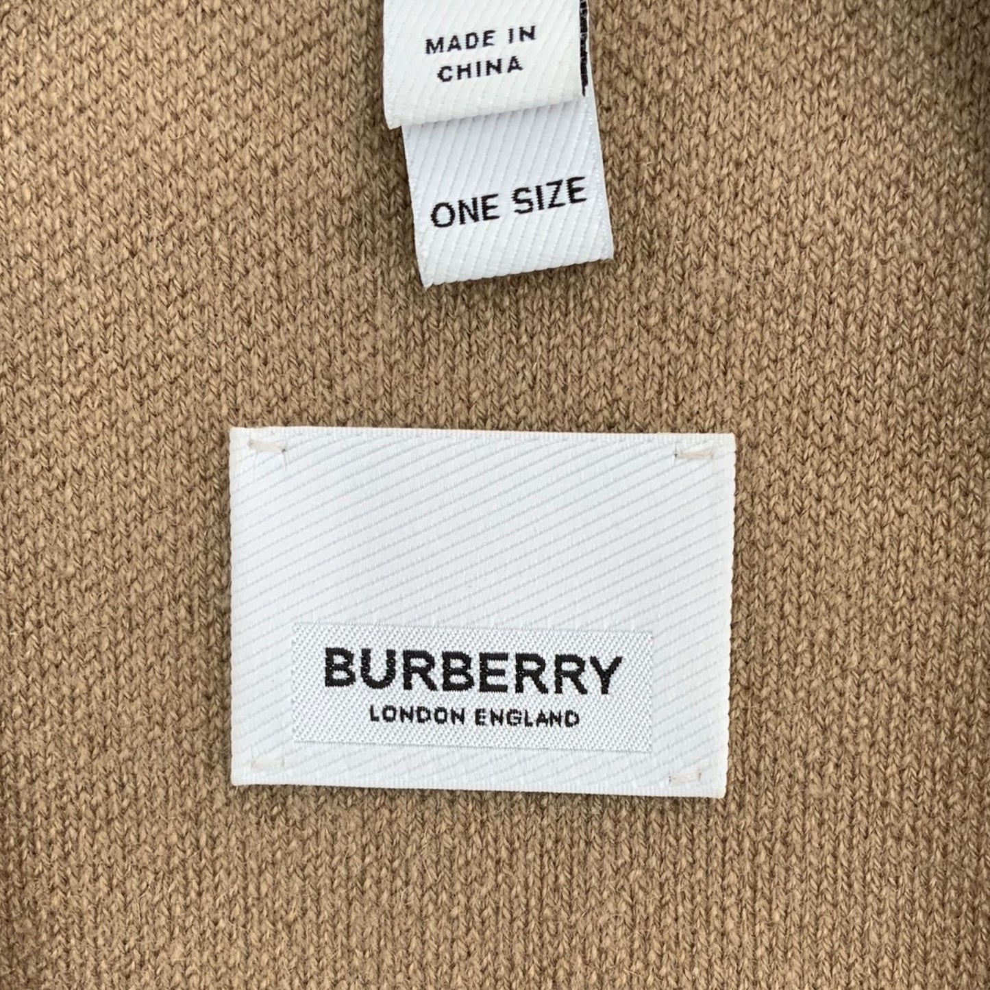 Burberry Tan Poncho/Cape With Orange Accents