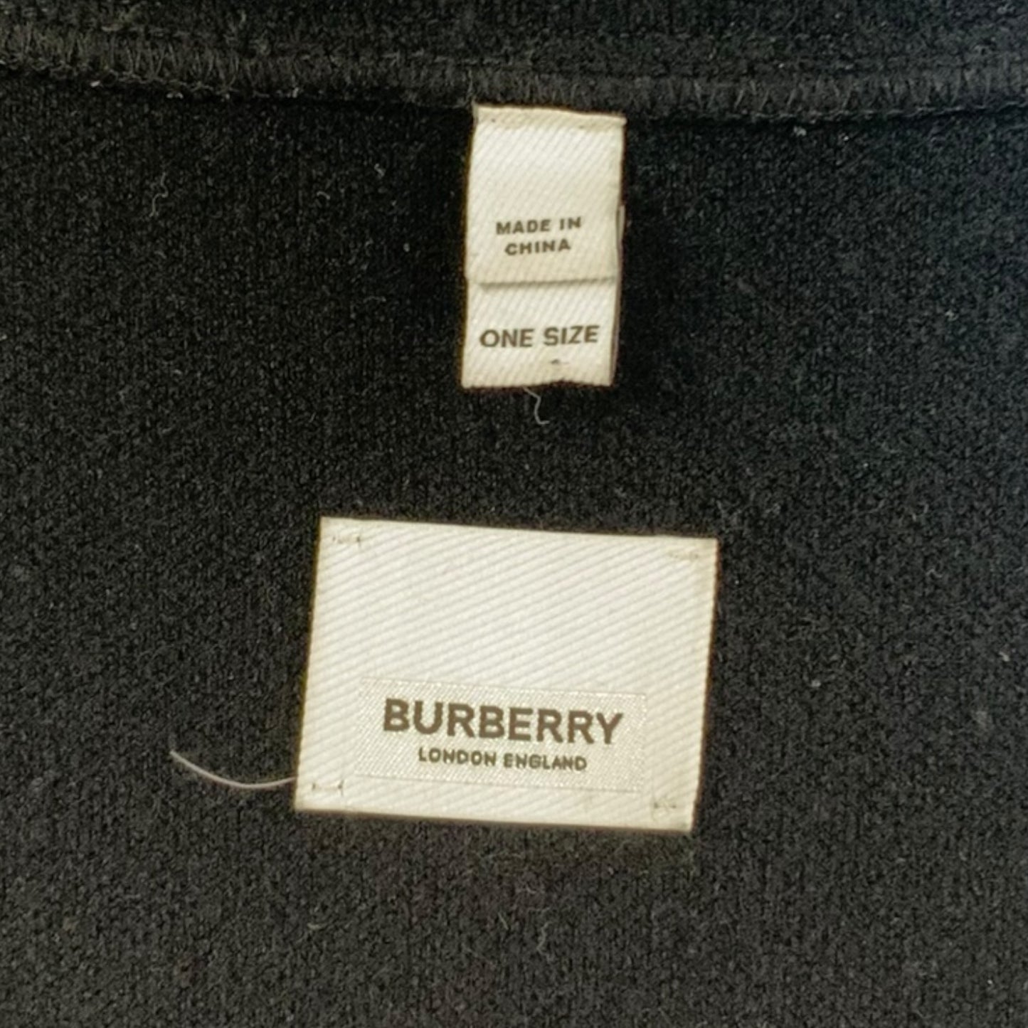 Burberry TB Monogram Hooded Wool Blend Cape