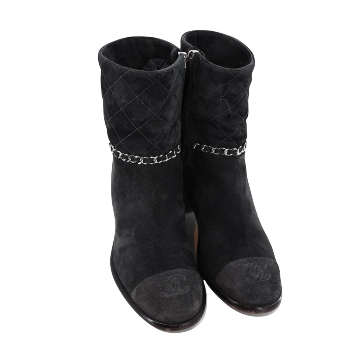 Chanel Short Suede Calfskin Boots