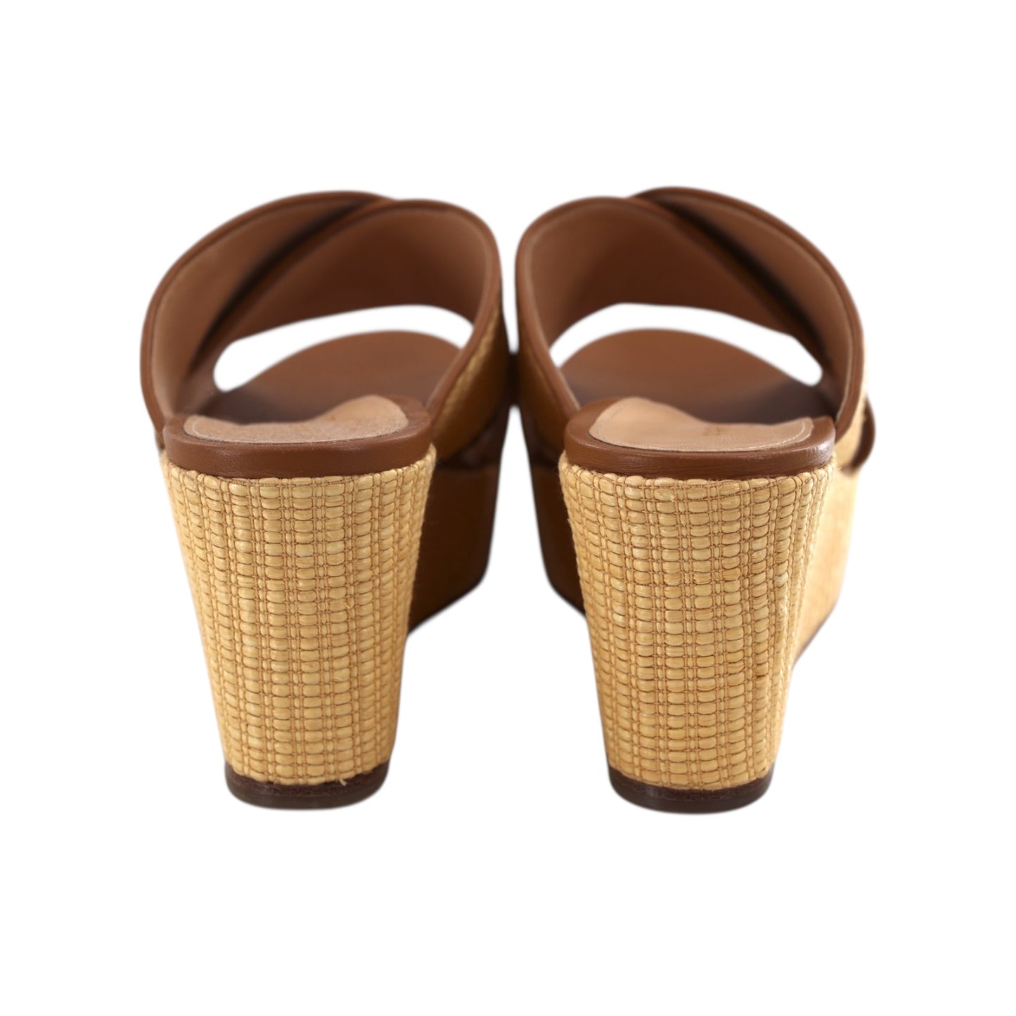 Marion Parke Tan and Brown Wedges