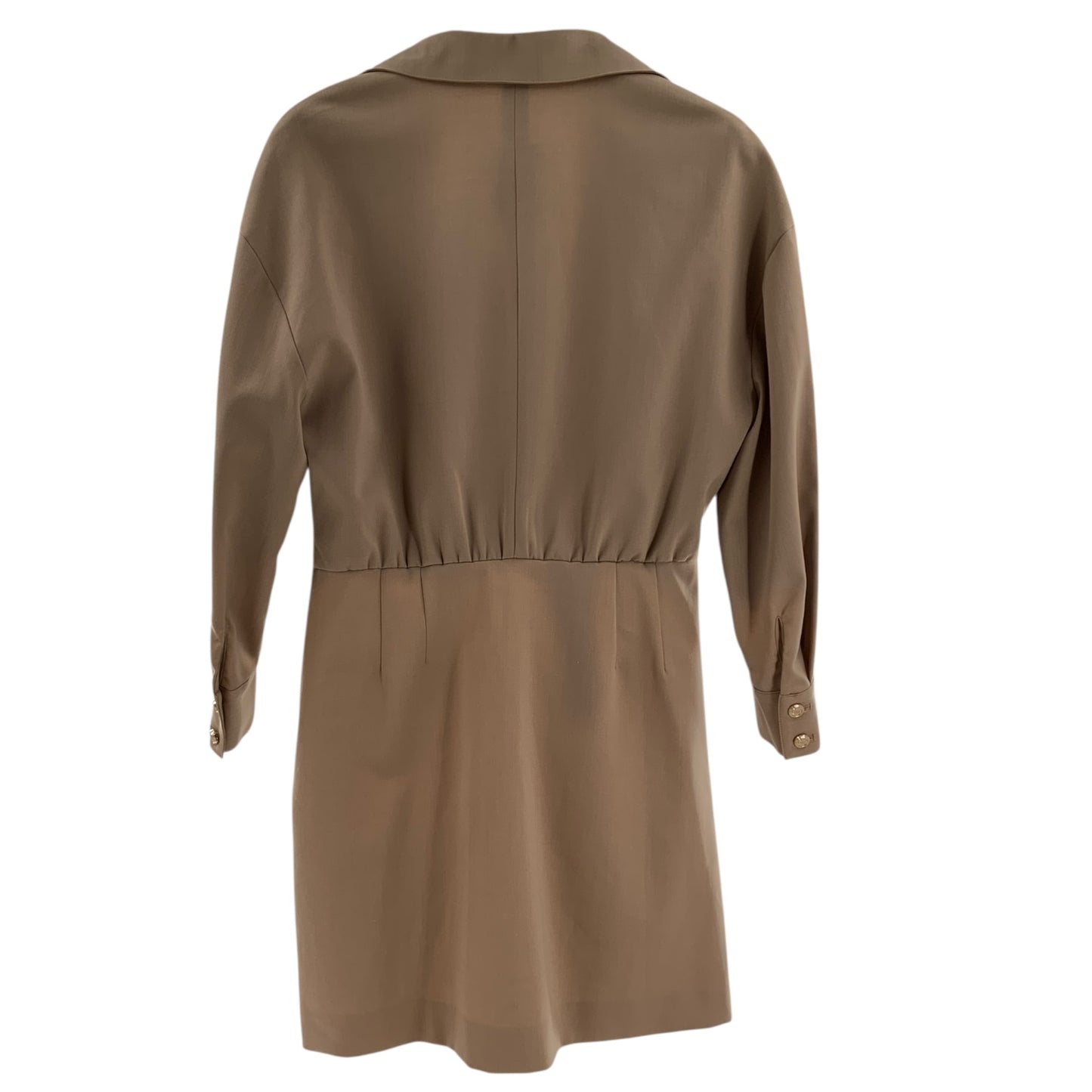 Maje Embellished Twill Mini Shirt Dress