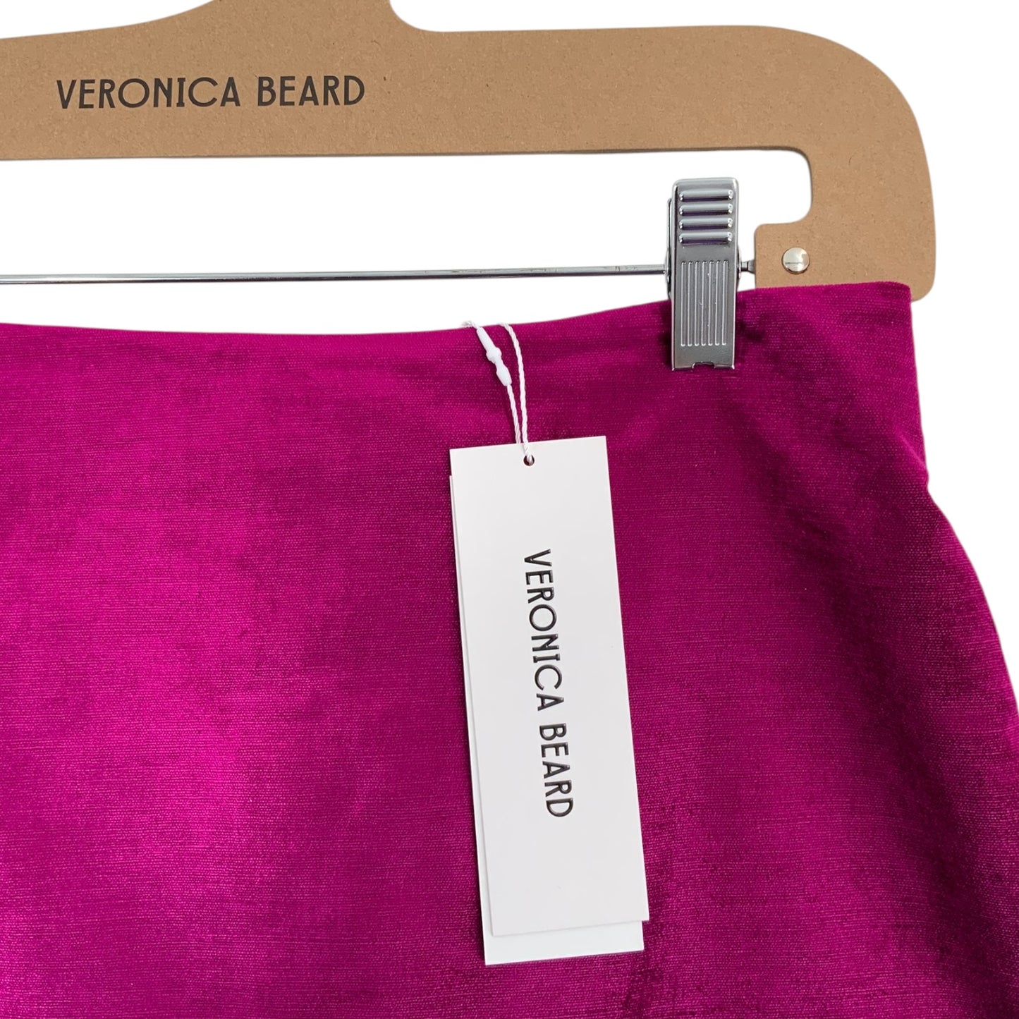 Veronica Beard Velvet Fuchsia Skirt