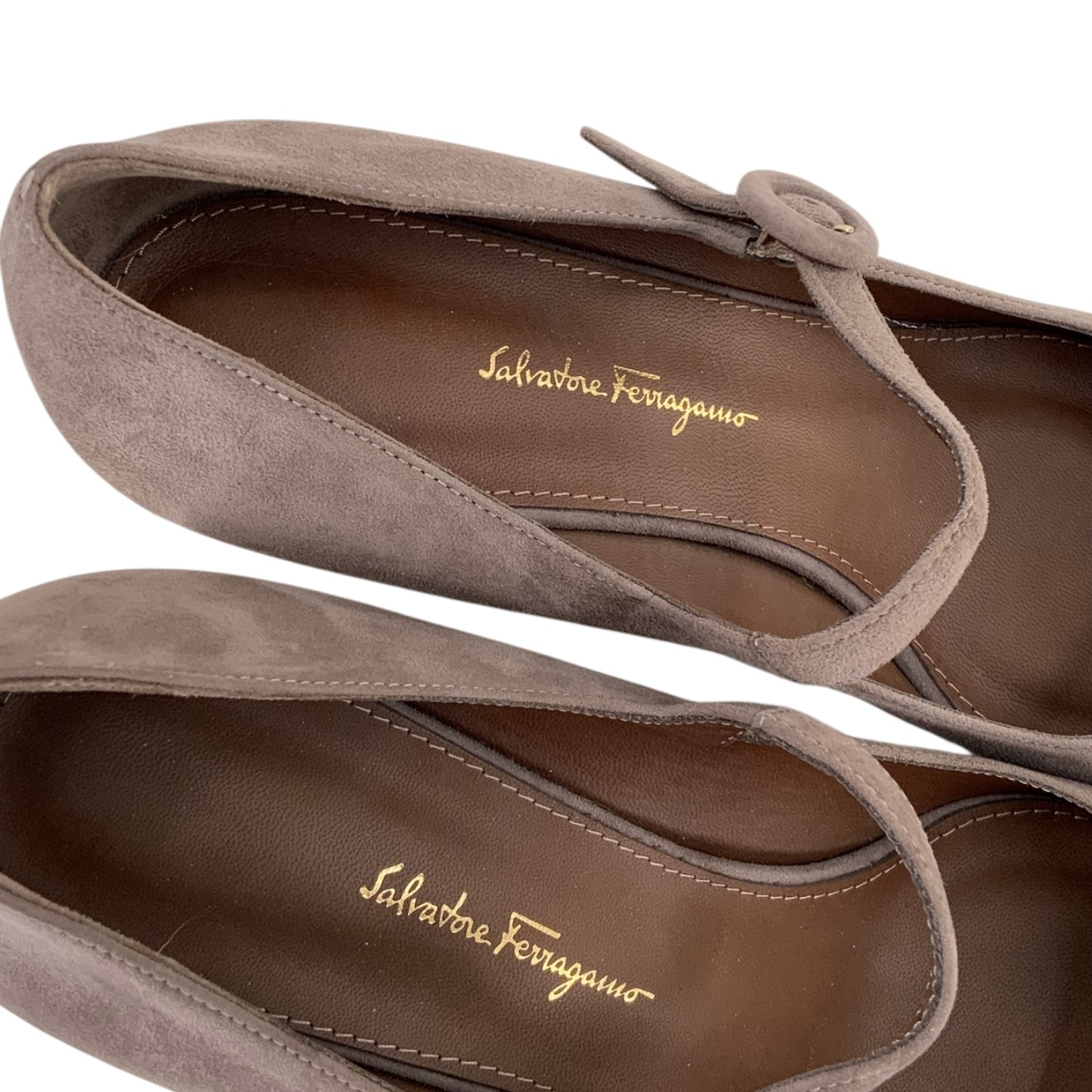 Salvatore Ferragamo Mary Jane Mid-Heel Pumps