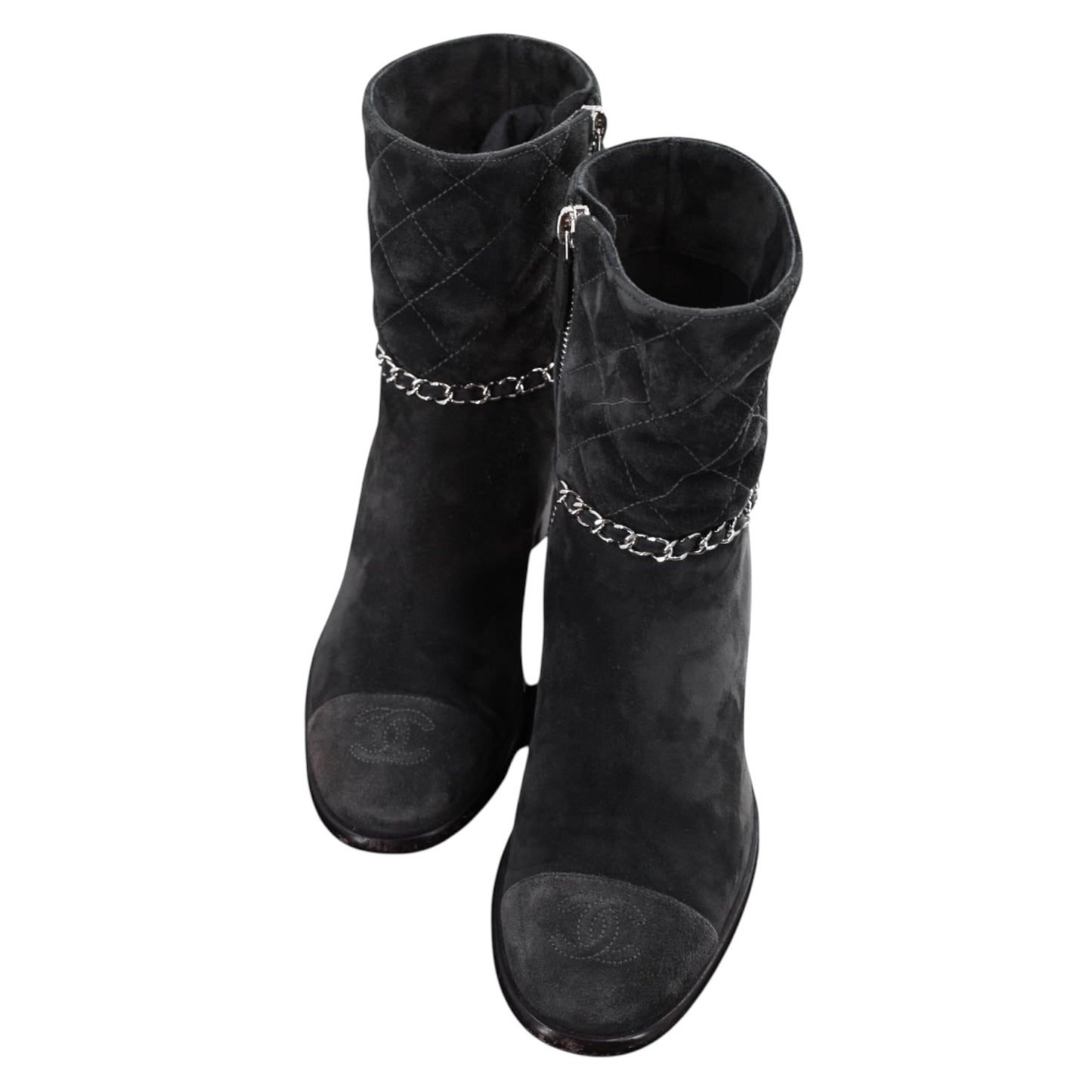 Chanel Short Suede Calfskin Boots
