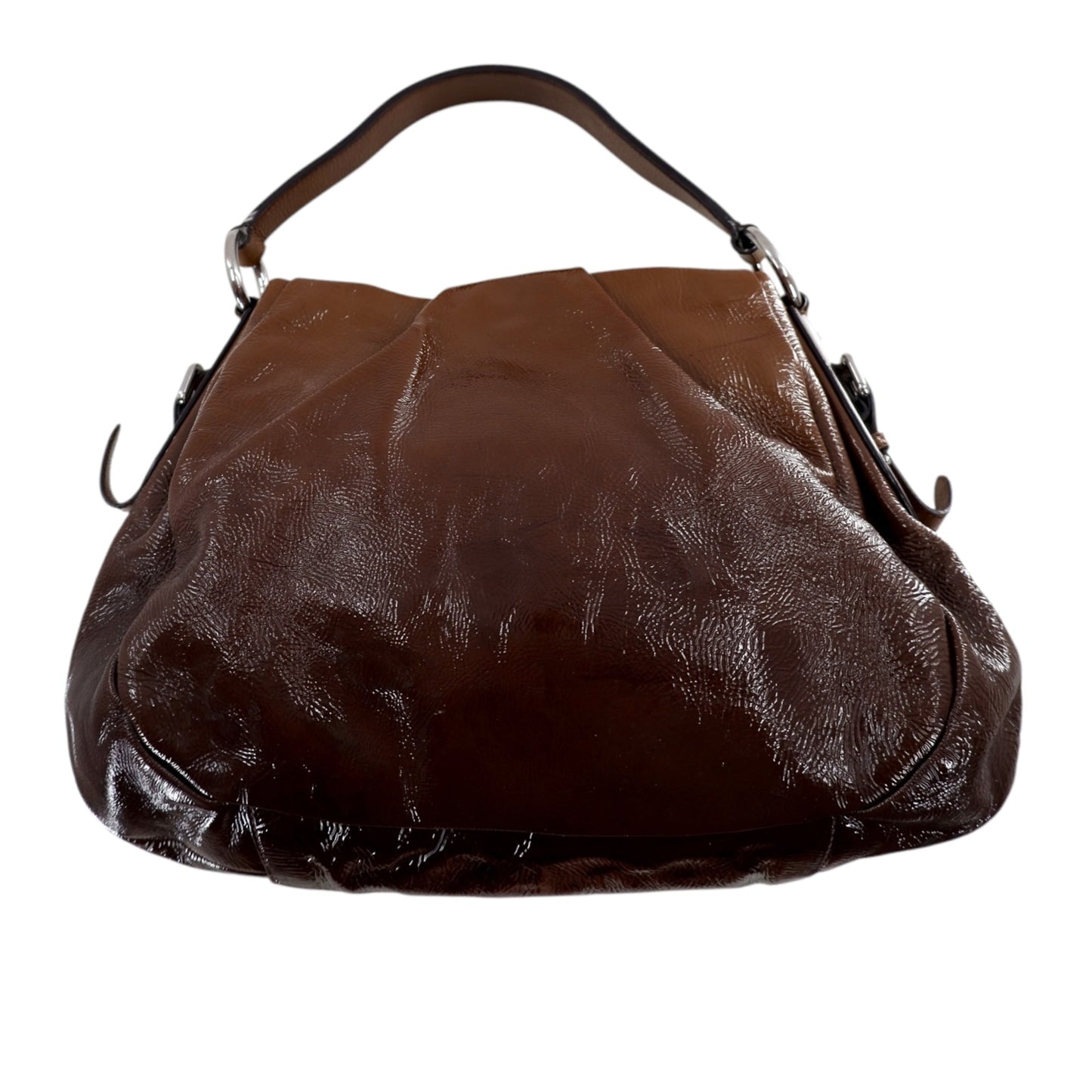 Prada Brown Ombre Patent Leather Bag