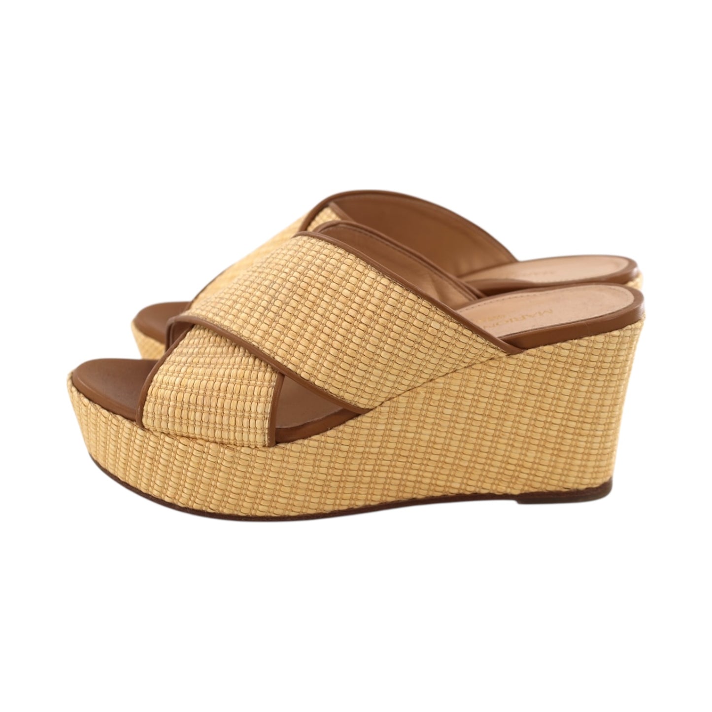 Marion Parke Tan and Brown Wedges
