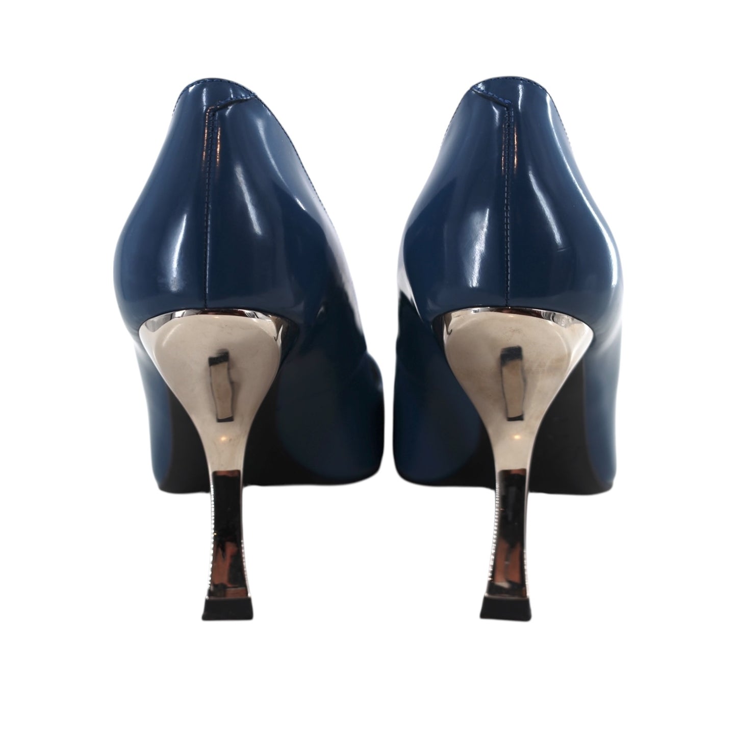 Roger Vivier Viv in the City Blue and Silver Heel