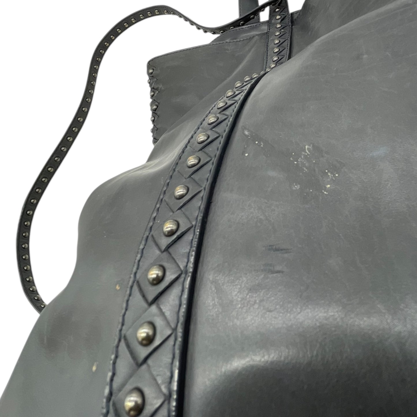 Bottega Veneta Black Leather and Studded Tote Bag