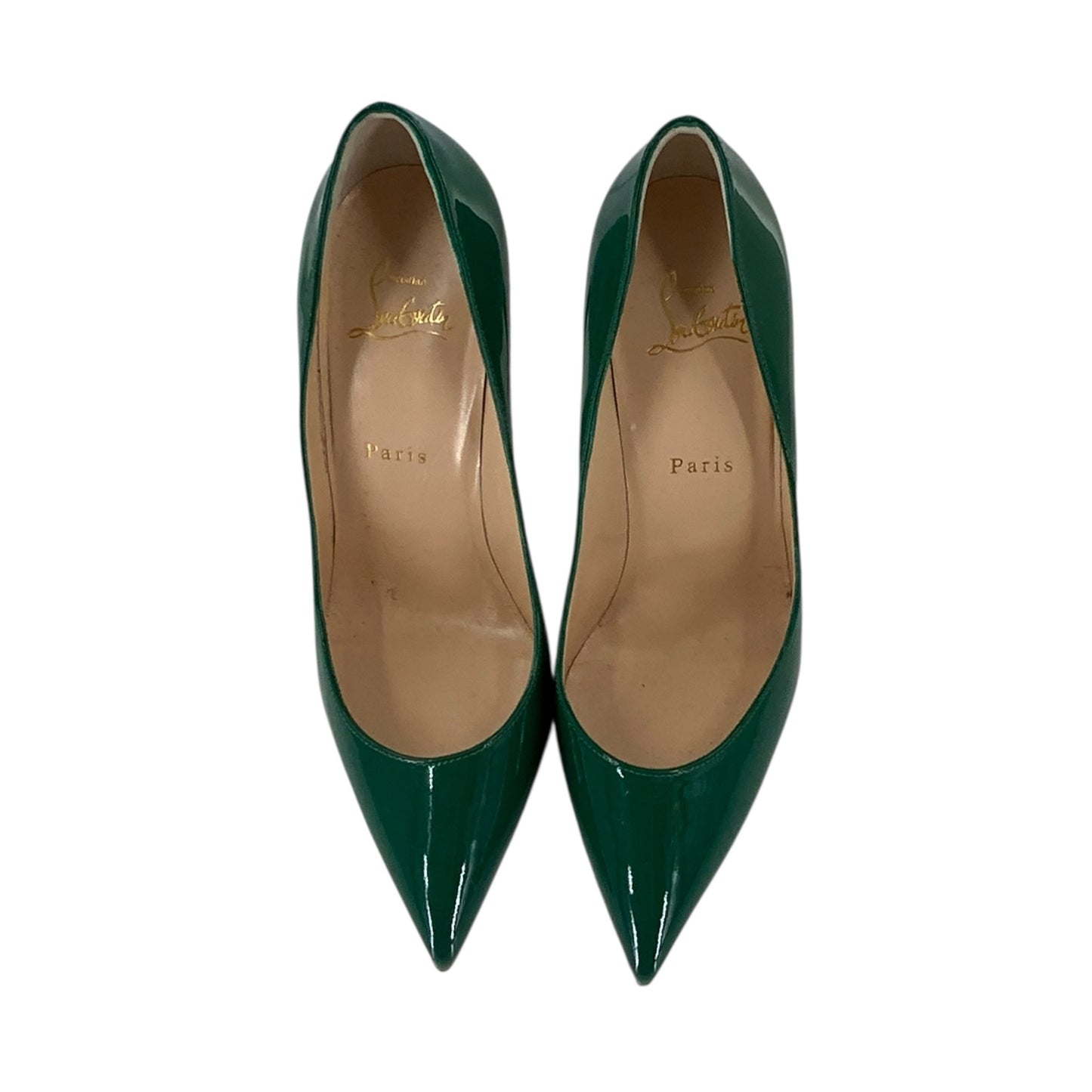 Christian Louboutin Green Pigalle Red Bottoms