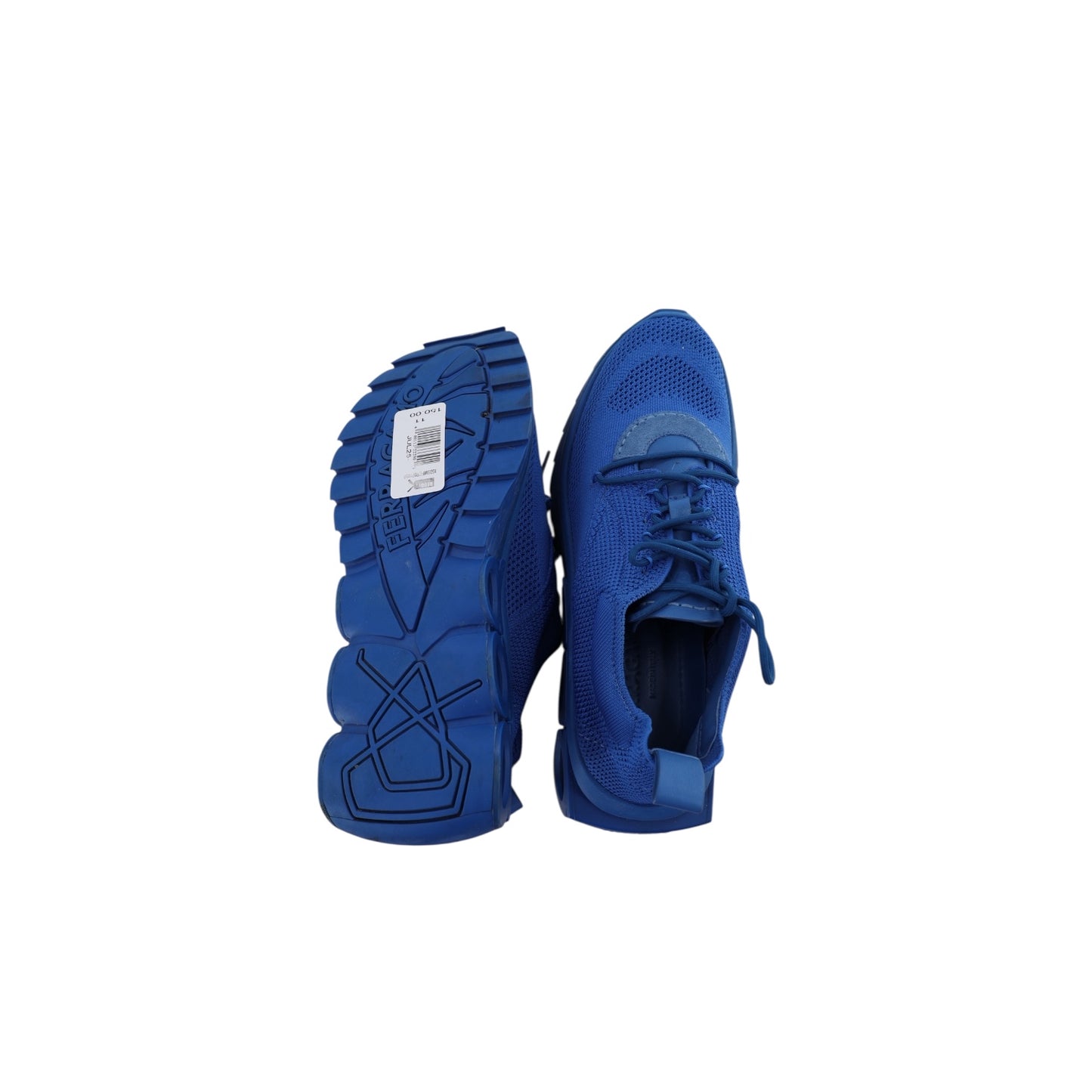 Salvatore Ferragamo Gancini Logo Blue Sneakers