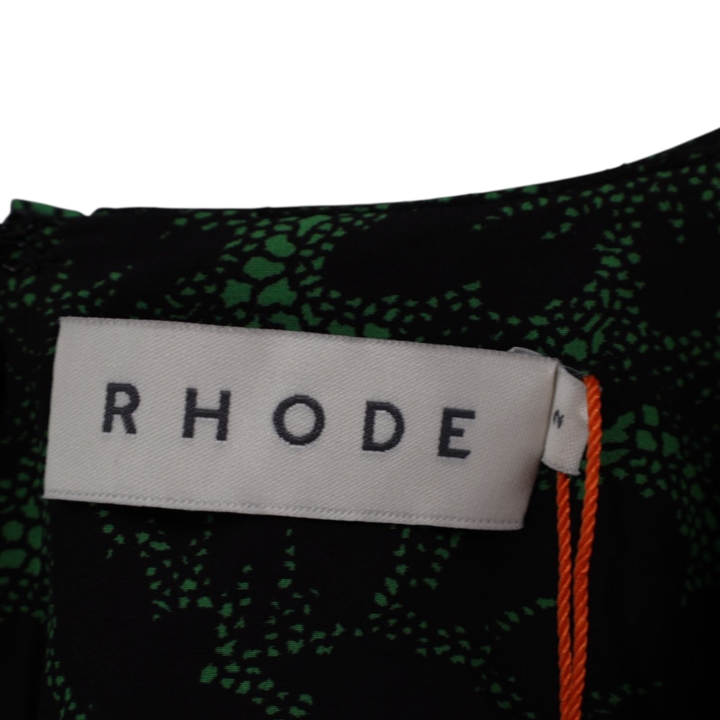 Rhode Wendy Printed Mini Dress in Emerald Savoy Lace